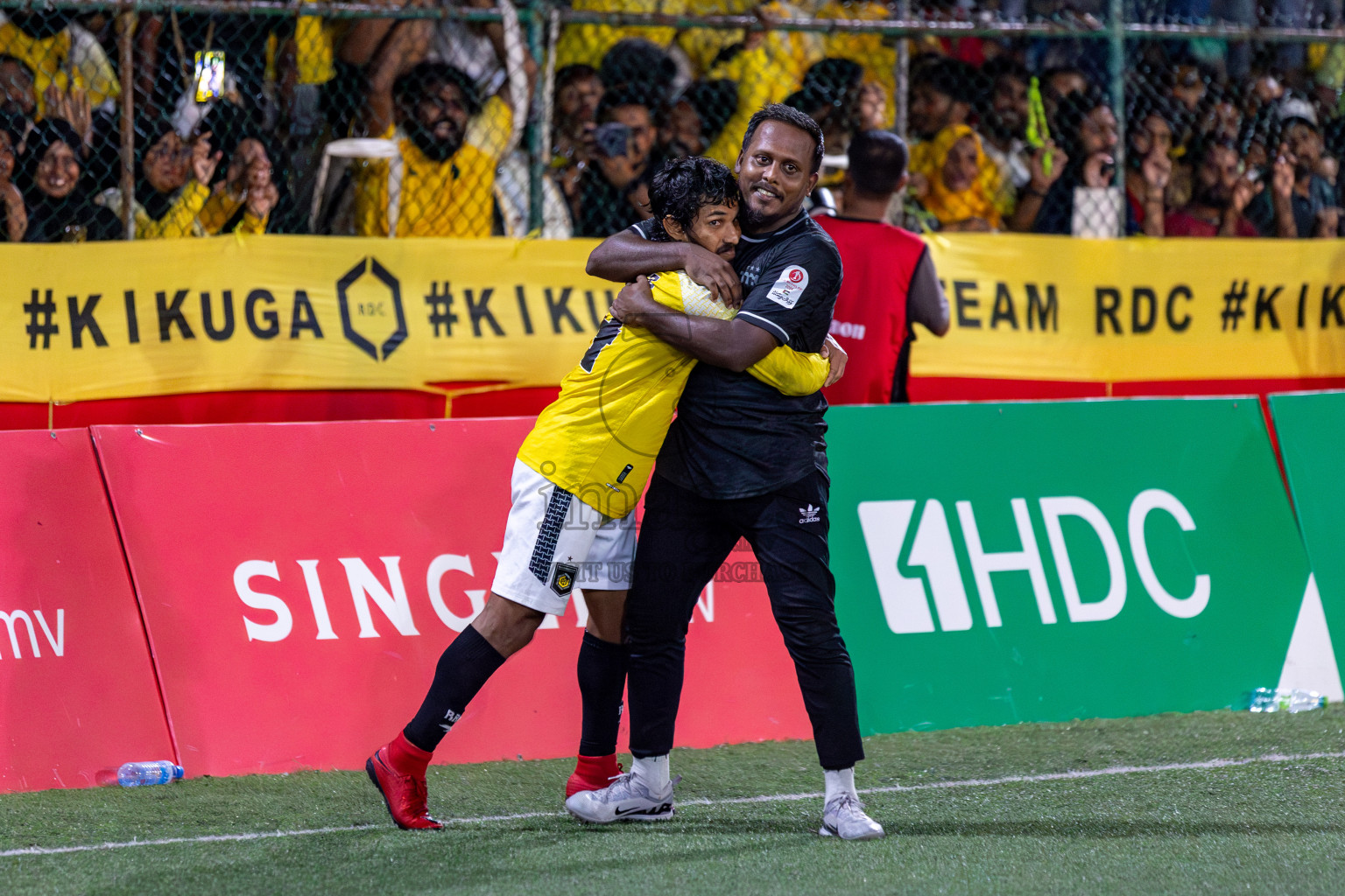 RRC vs MPL in the Semi Finals of Club Maldives Cup 2024 held in Rehendi Futsal Ground, Hulhumale', Maldives on Monday, 14th October 2024. 
Photos: Hassan Simah / images.mv