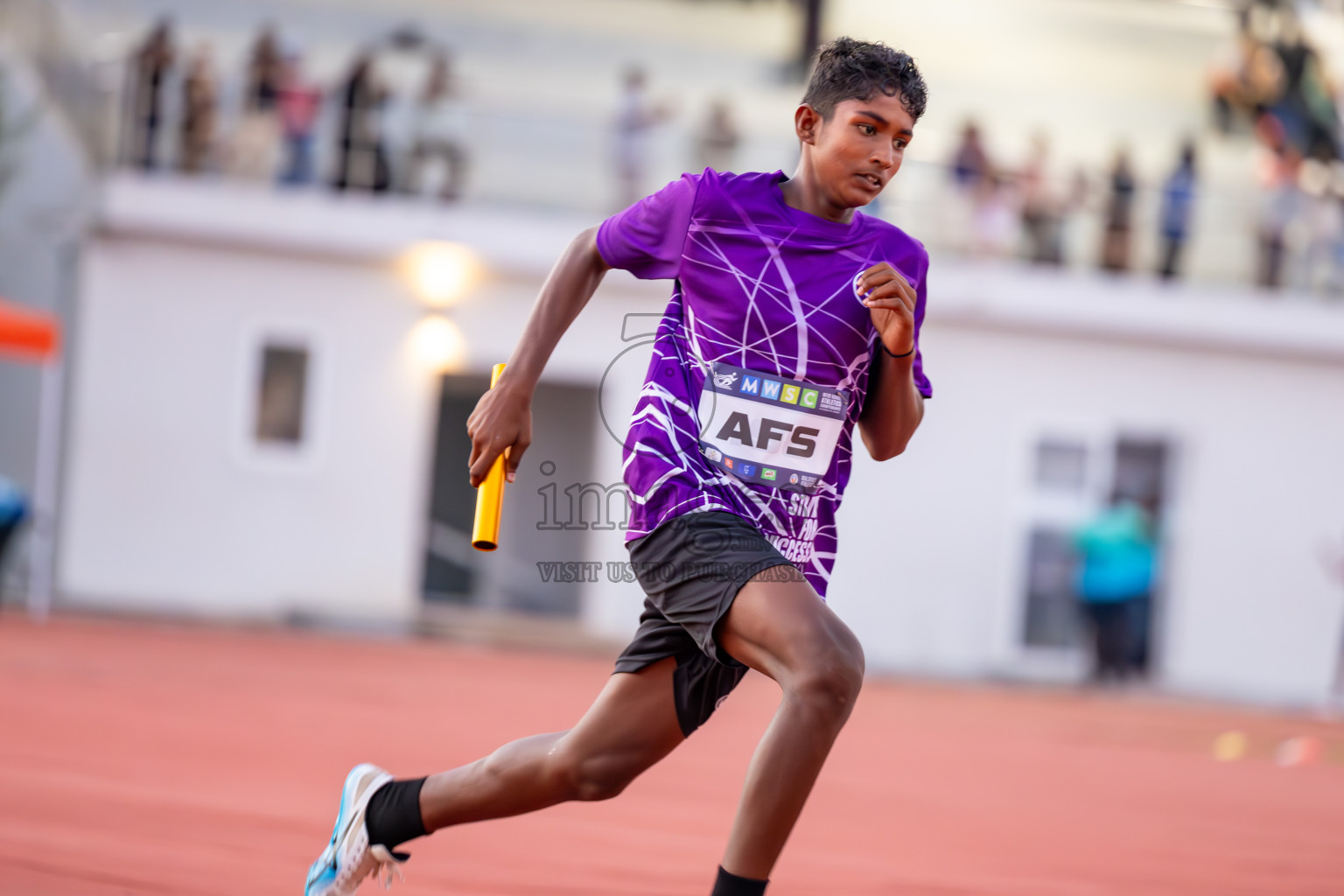 Day 4 of MWSC Interschool Athletics Championships 2024 held in Hulhumale Running Track, Hulhumale, Maldives on Tuesday, 12th November 2024. Photos by: Ismail Thoriq / Images.mv