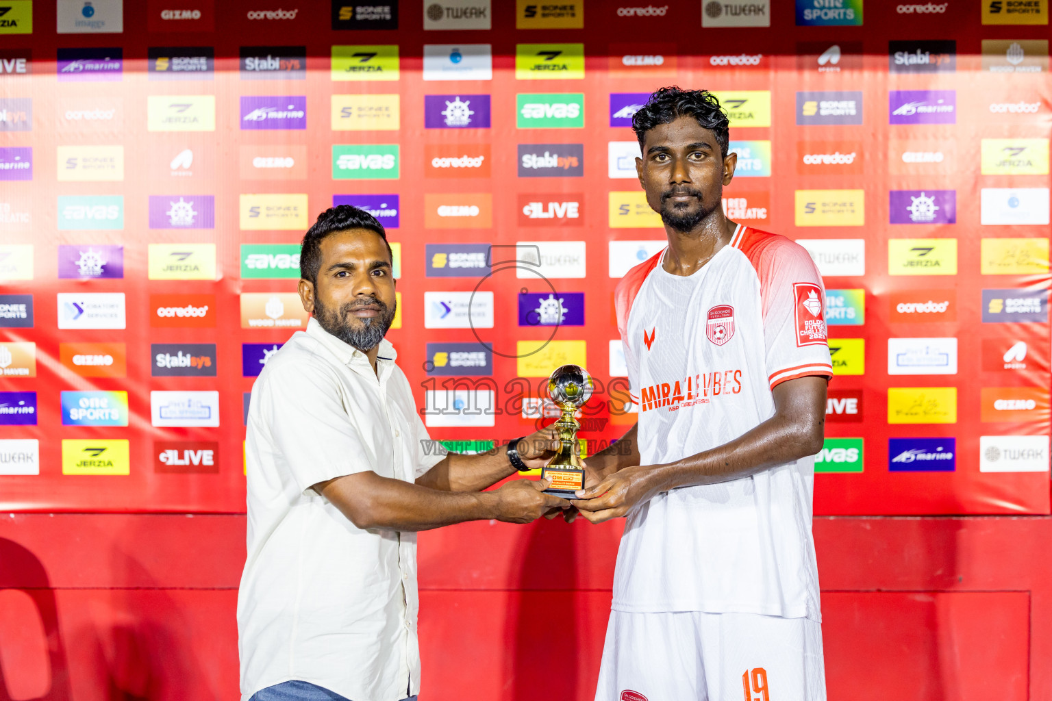 Sh Narudhoo vs Sh Goidhoo in Day 11 of Golden Futsal Challenge 2025 was held on Wednesday, 15th January 2025, in Hulhumale', Maldives Photos: Nausham Waheed / images.mv