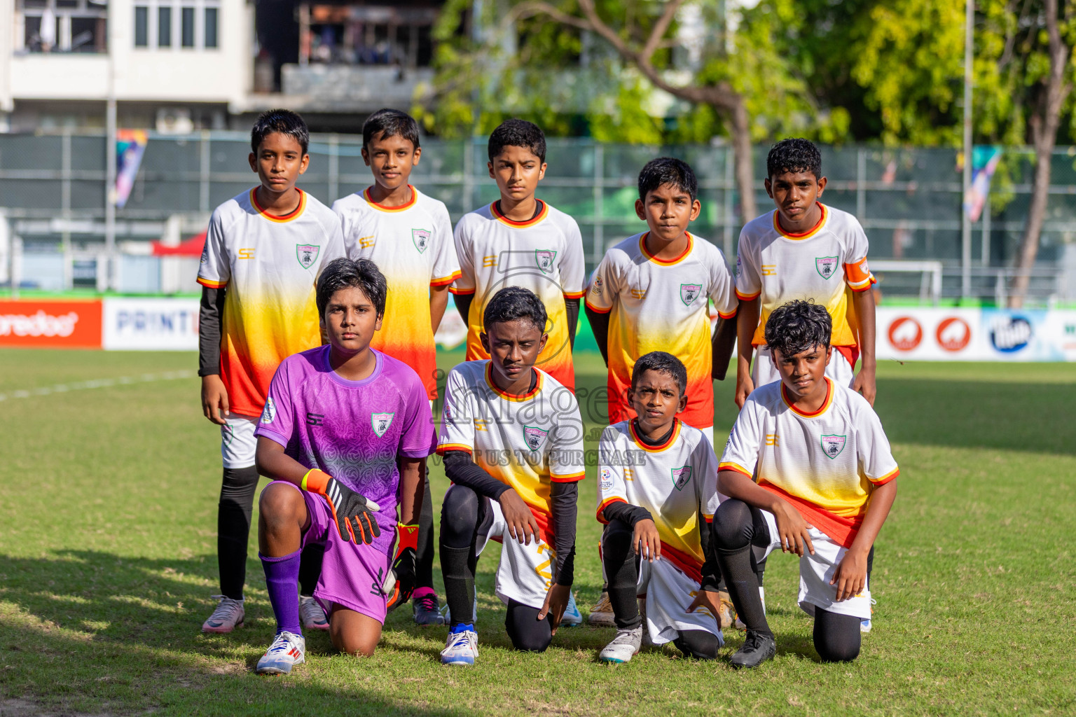 Club Eagles vs Super United Sports (U12) in Day 4 of Dhivehi Youth League 2024 held at Henveiru Stadium on Thursday, 28th November 2024. Photos: Shuu Abdul Sattar/ Images.mv