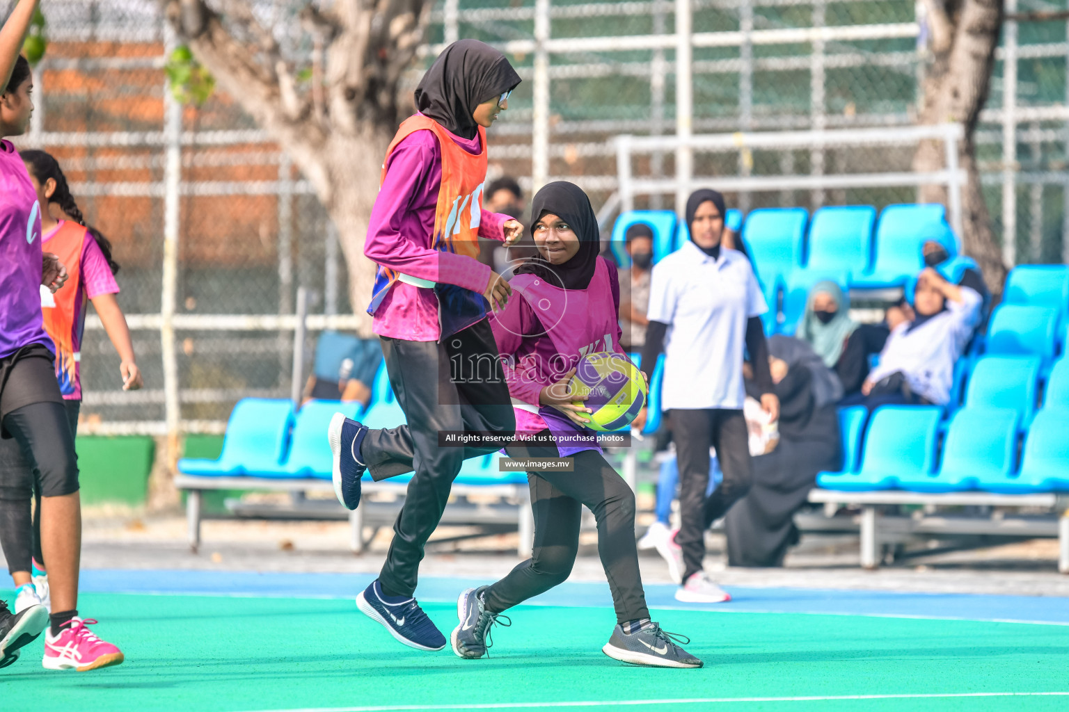 Day 10 of Junior Netball Championship 2022 held in Male', Maldives. Photos by Nausham Waheed