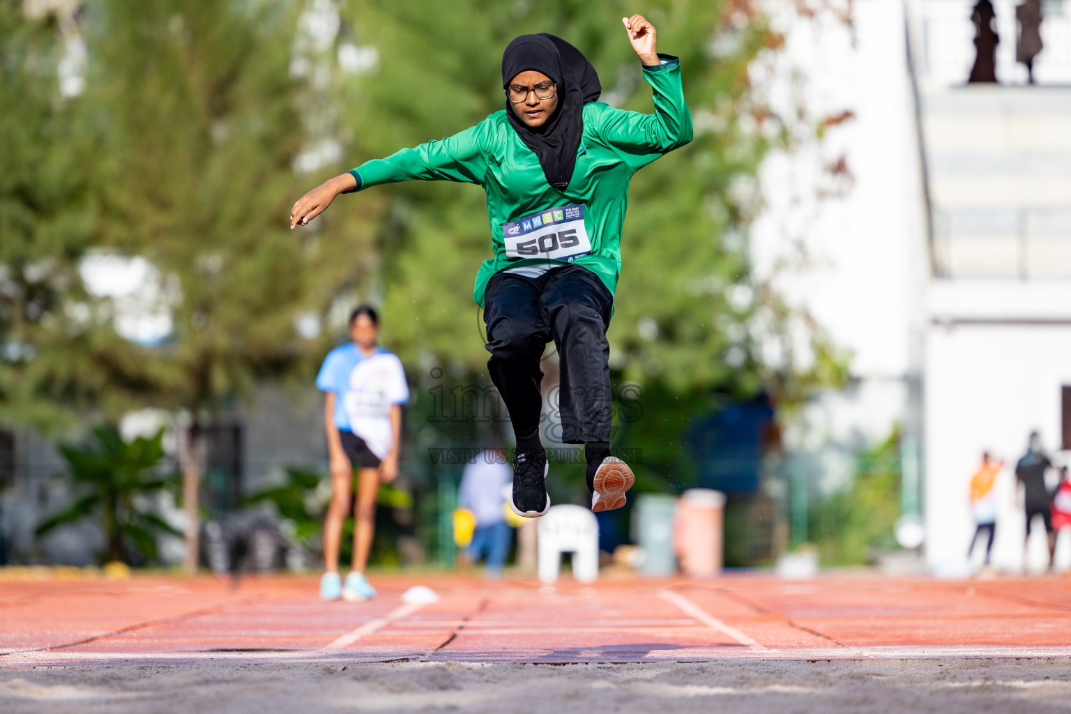 Day 1 of MWSC Interschool Athletics Championships 2024 held in Hulhumale Running Track, Hulhumale, Maldives on Saturday, 9th November 2024. 
Photos by: Ismail Thoriq, Hassan Simah / Images.mv