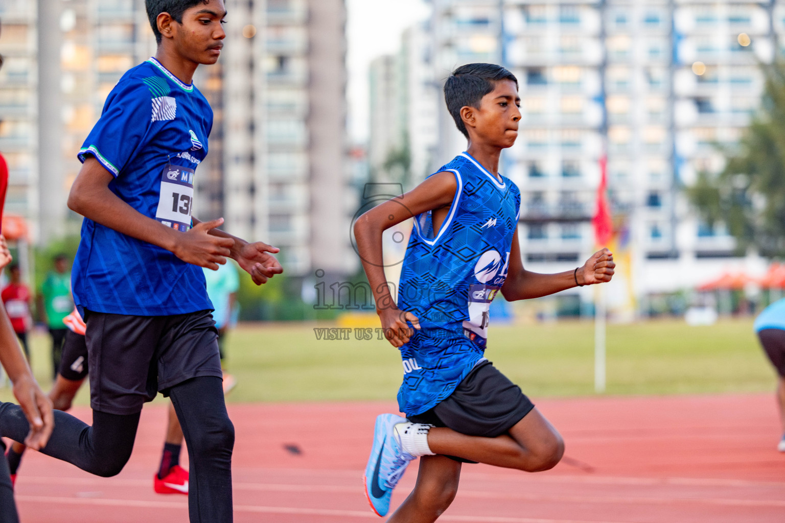 Day 1 of MWSC Interschool Athletics Championships 2024 held in Hulhumale Running Track, Hulhumale, Maldives on Saturday, 9th November 2024. 
Photos by: Hassan Simah / Images.mv