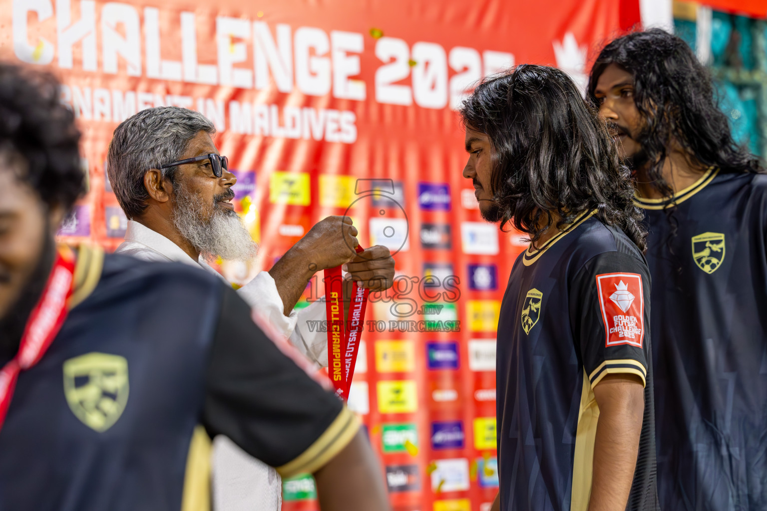R Dhuvaafaru vs R Inguraidhoo in Raa Atoll Final in Day 24 of Golden Futsal Challenge 2025 was held on Tuesday , 28th January 2025, in Hulhumale', Maldives. Photos: Ismail Thoriq / images.mv