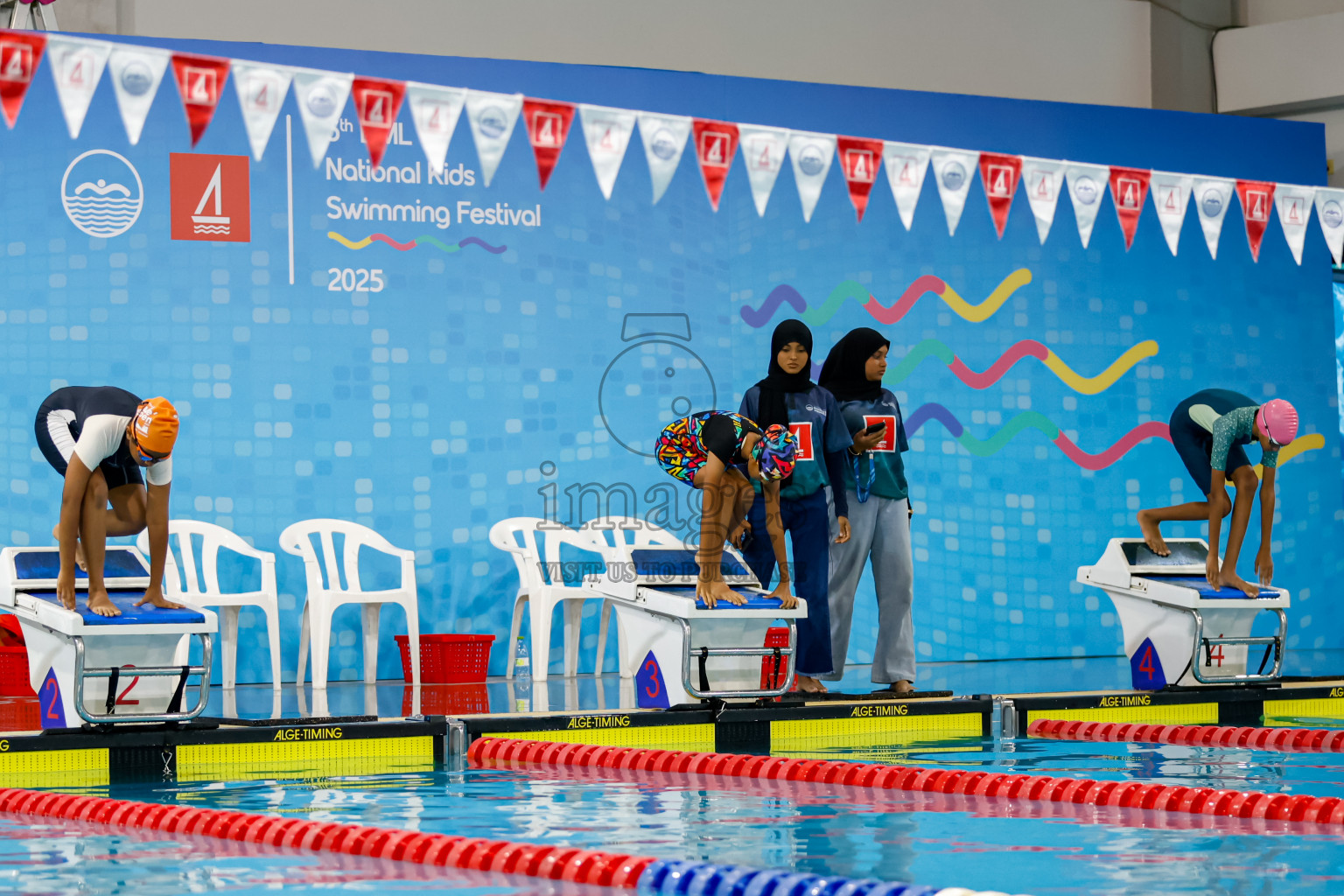 Day 4 of BML 6th National Kids Swimming Kids Festival 2025 held in Hulhumale', Maldives on Thursday, 6th November 2024. 
Photos: Hassan Simah / images.mv