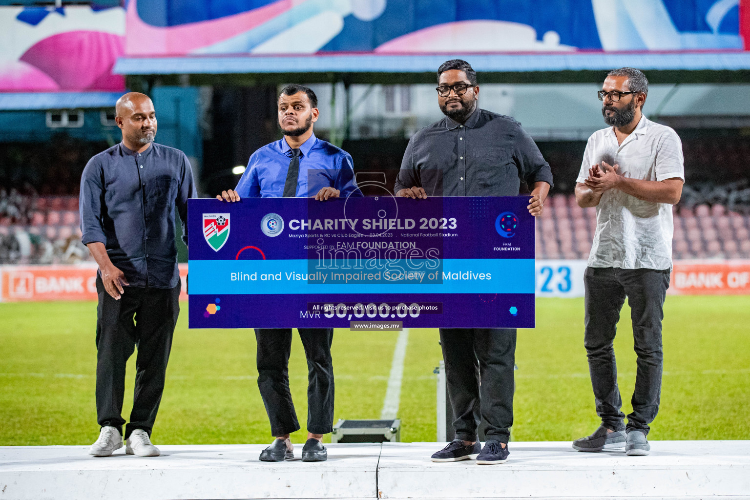 Charity Shield Match between Maziya Sports and Recreation Club and Club Eagles held in National Football Stadium, Male', Maldives Photos: Nausham Waheed / Images.mv