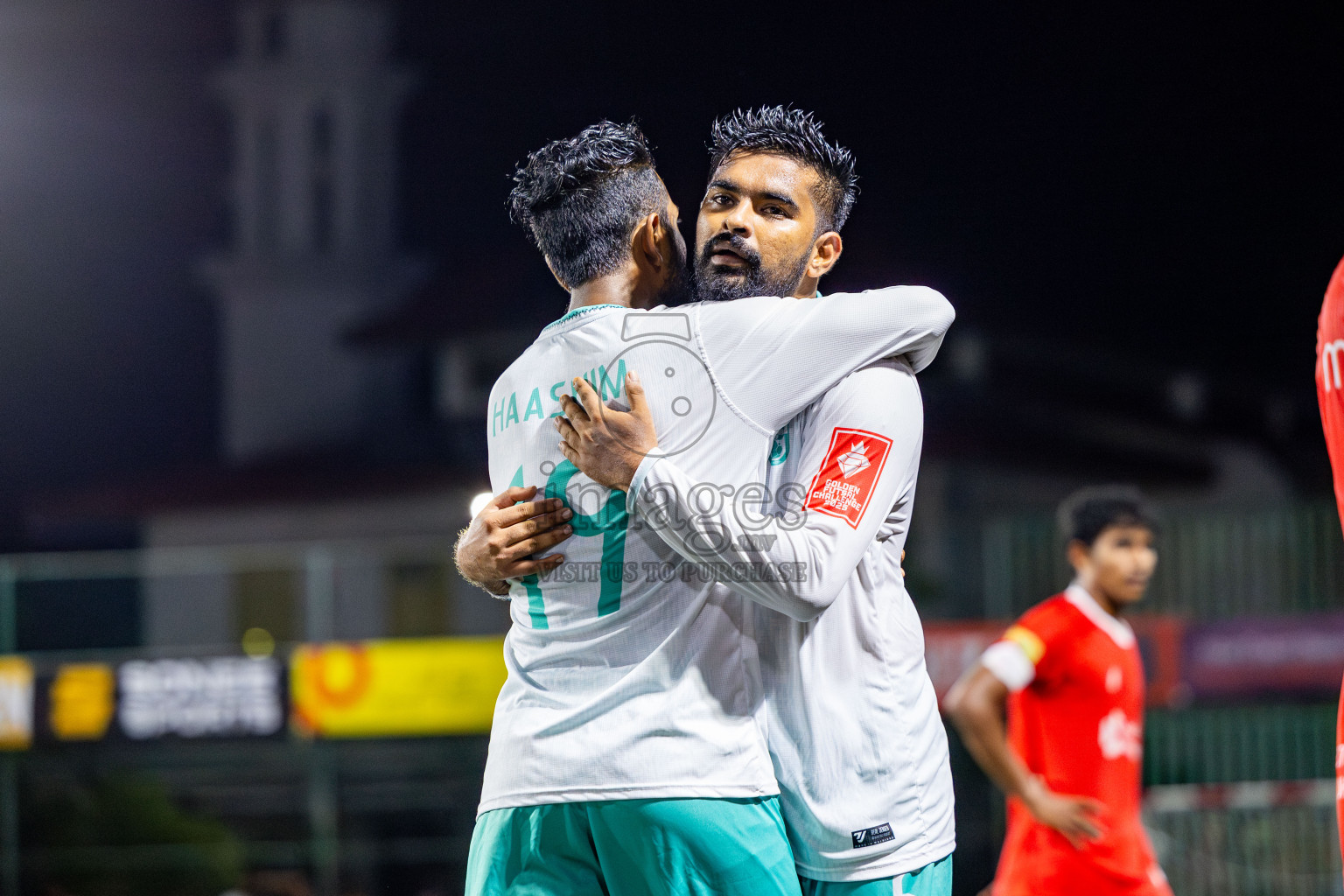 F Dharanboodhoo VS F Nilandhoo in Day 7 of Golden Futsal Challenge 2025 was held on Saturday, 11th January 2025, in Hulhumale', Maldives Photos: Nausham Waheed / images.mv