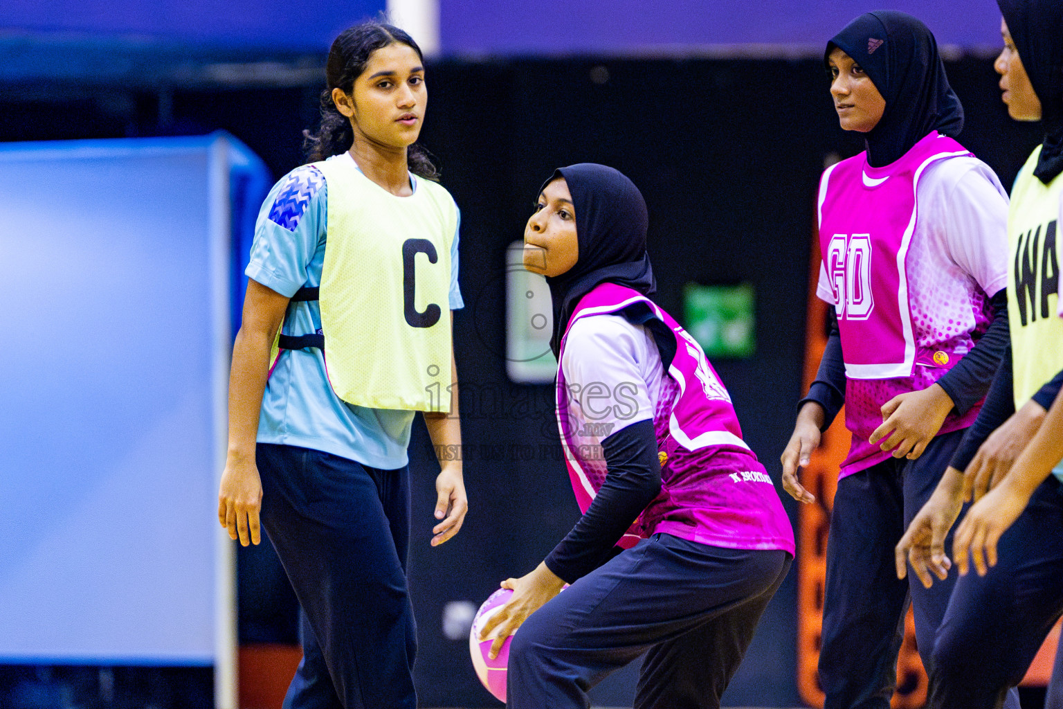 MV Netters vs N Sport in Division 2 Final of National Netball Tournament 2025 held in Social Center at Male', Maldives on Wednesday, 28th May 2025. Photos: Nausham Waheed / images.mv