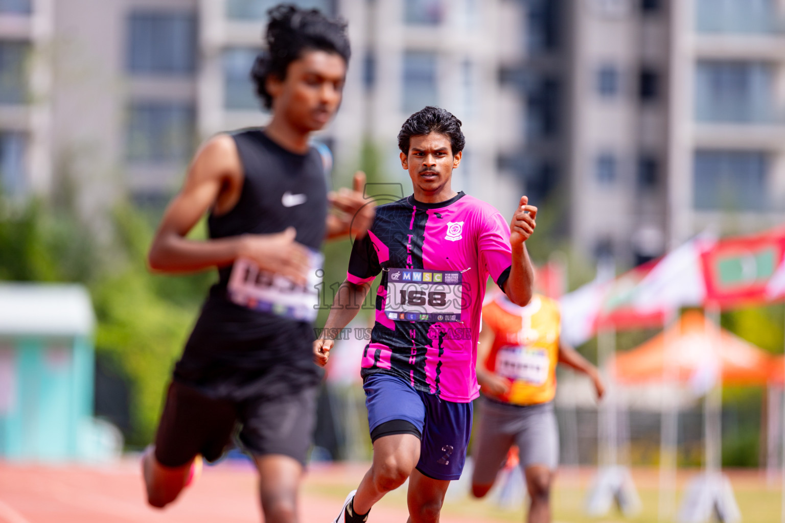 Day 3 of MWSC Interschool Athletics Championships 2024 held in Hulhumale Running Track, Hulhumale, Maldives on Monday, 11th November 2024. 
Photos by: Hassan Simah / Images.mv