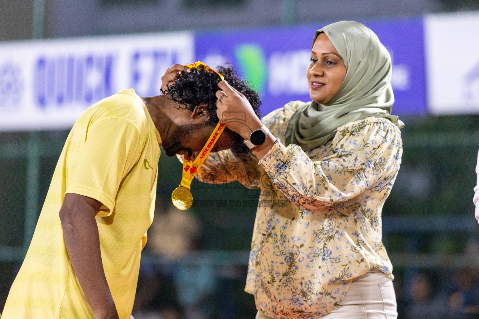 Opening of Golden Futsal Challenge 2024 with Charity Shield Match between L.Gan vs Th. Thimarafushi was held on Sunday, 14th January 2024, in Hulhumale', Maldives Photos: Ismail Thoriq / images.mv