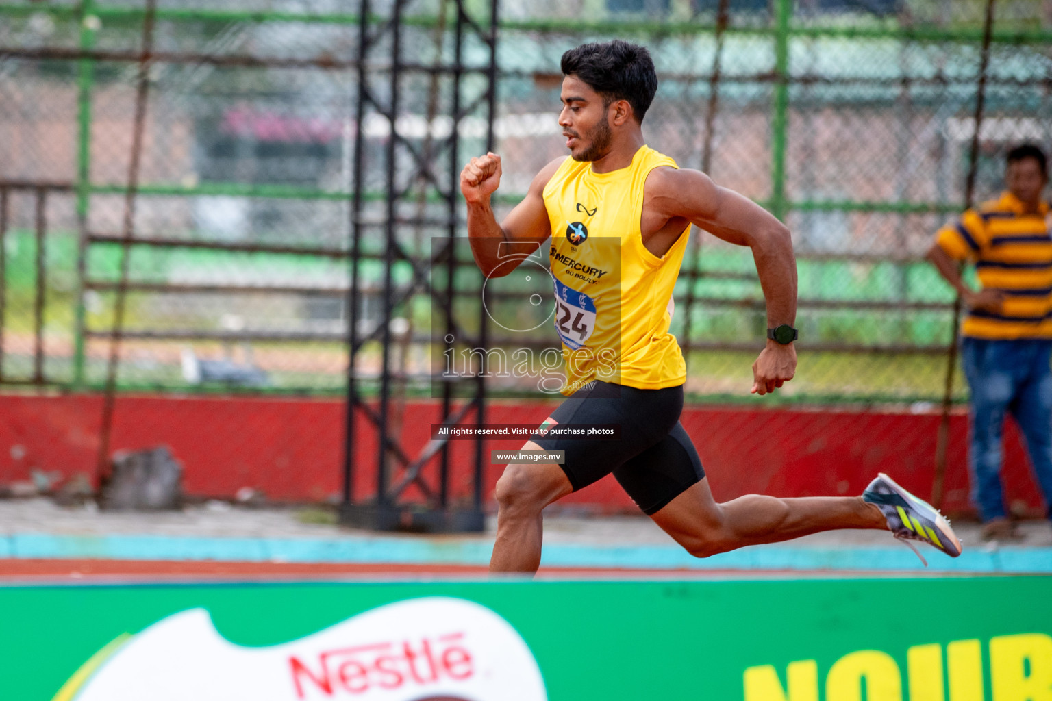 Day 2 of National Athletics Championship 2023 was held in Ekuveni Track at Male', Maldives on Friday, 24th November 2023. Photos: Hassan Simah / images.mv