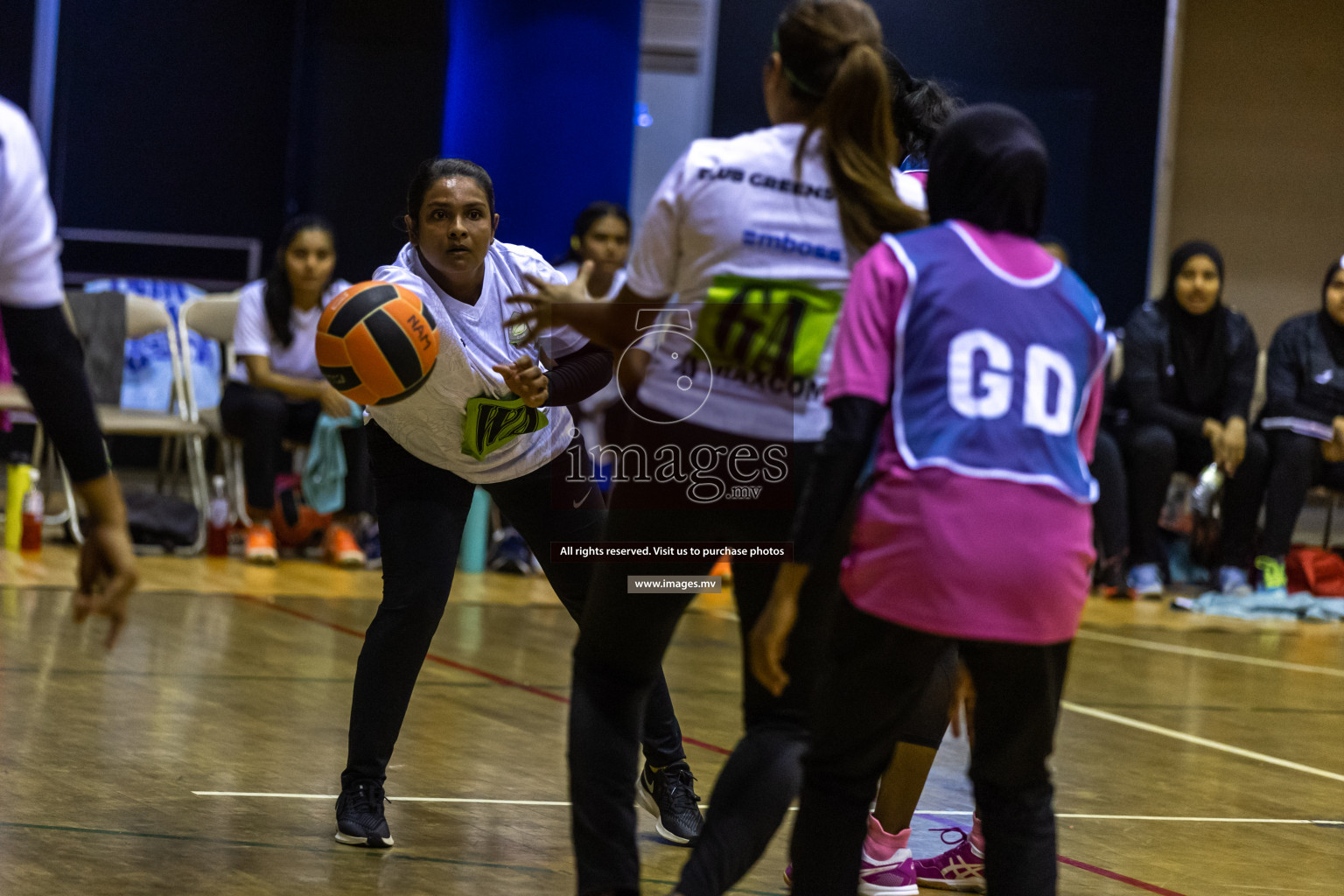 Sports Club Shining Star vs Club Green Streets in the Milo National Netball Tournament 2022 on 17 July 2022, held in Social Center, Male', Maldives. Photographer: Hassan Simah / Images.mv