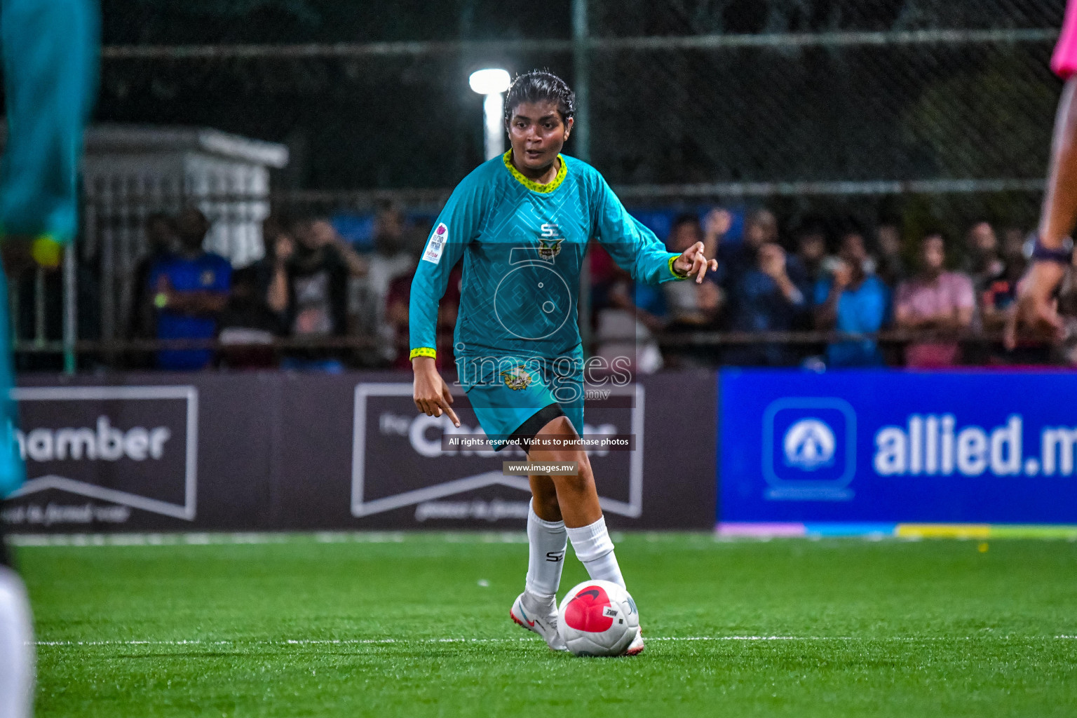 MPL vs WAMCO in Eighteen Thirty Women's Futsal Fiesta 2022 was held in Hulhumale', Maldives on Saturday, 8th October 2022. Photos: Nausham Waheed / images.mv