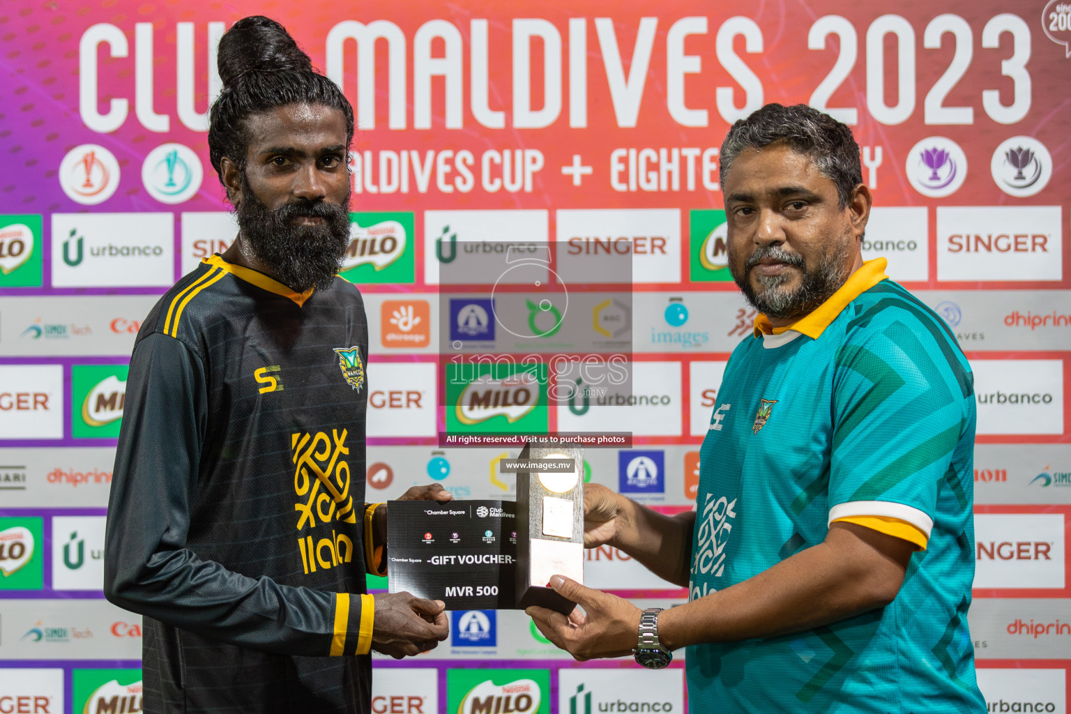 WAMCO vs Crossroads Maldives in Club Maldives Cup 2023 held in Hulhumale, Maldives, on Thursday, 04th August 2023 
Photos: Mohamed Mahfooz Moosa / images.mv