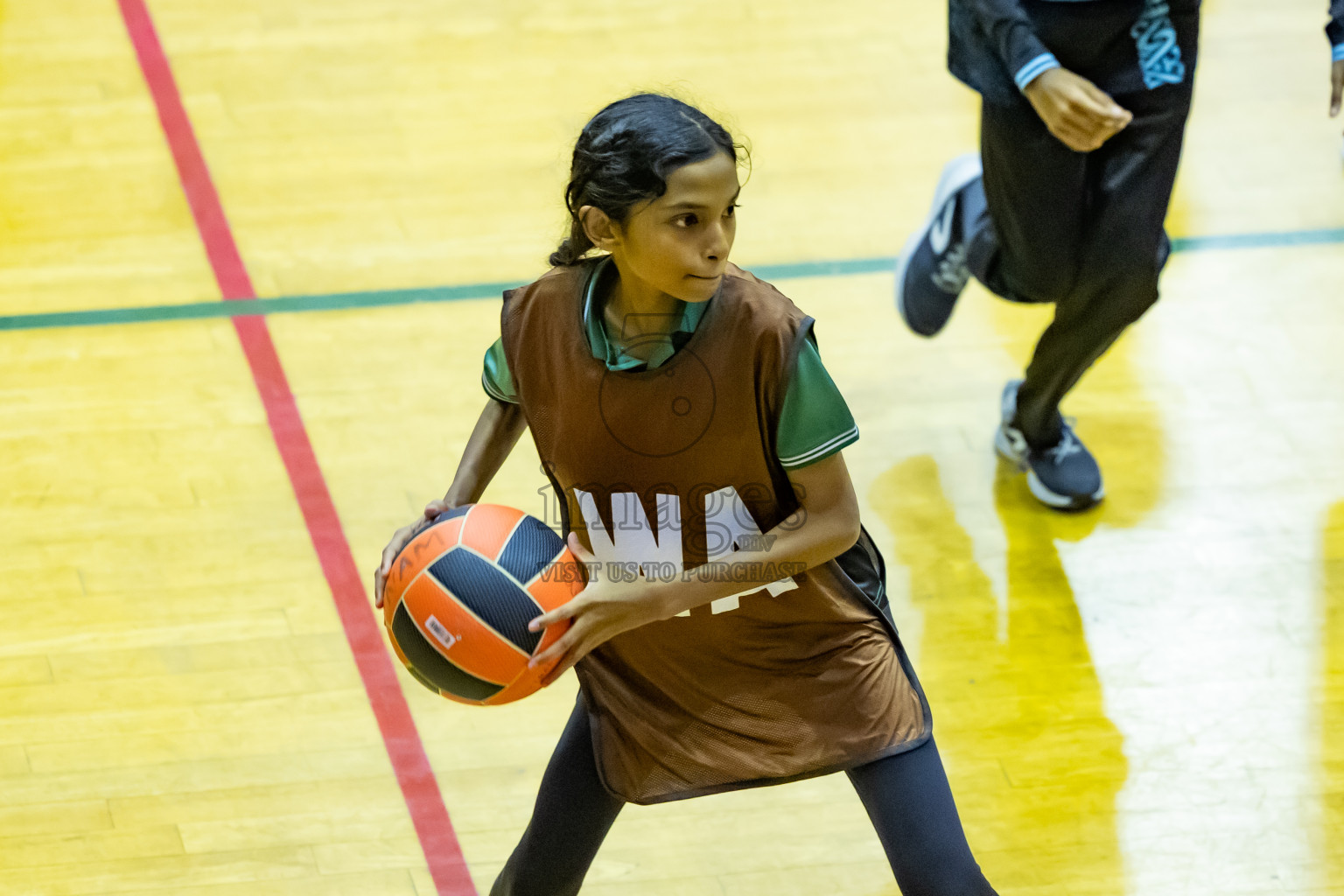 Day 12 of 25th Inter-School Netball Tournament was held in Social Center at Male', Maldives on Thursday, 22nd August 2024.