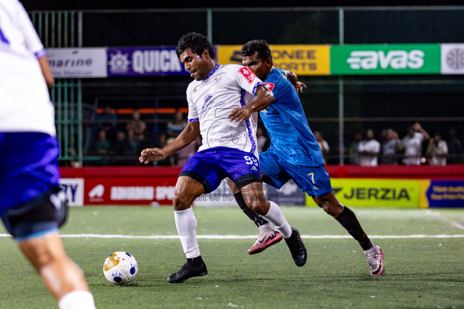 N Holhudhoo vs N Velidhoo in Day 12 of Golden Futsal Challenge 2025 was held on Thursday, 16th January 2025, in Hulhumale', Maldives.
Photos: Hassan Simah / images.mv