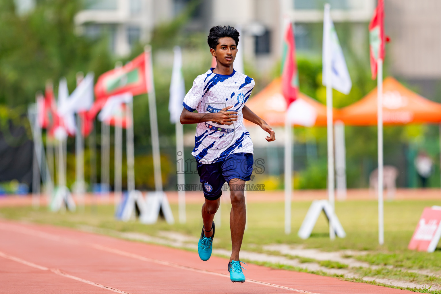 Day 6 of MWSC Interschool Athletics Championships 2024 held in Hulhumale Running Track, Hulhumale, Maldives on Thursday, 14th November 2024. Photos by: Nausham Waheed / Images.mv