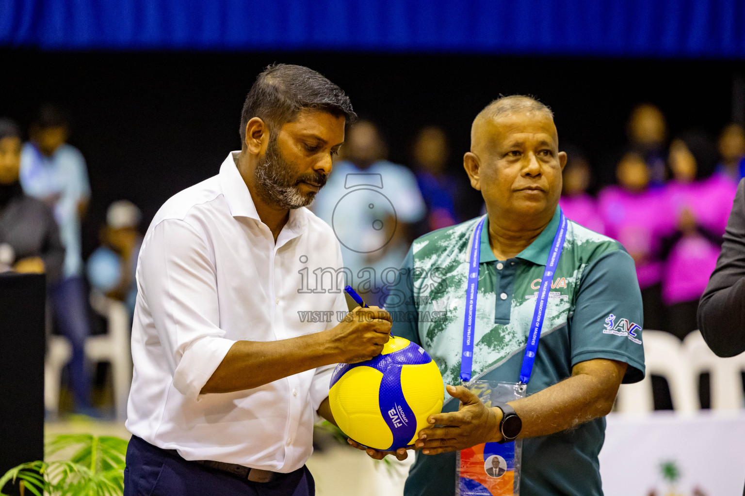 Nepal vs Sri Lanka in Day 1 of CAVA U20 Woman's Volleyball Championship 2024 was held in Social Center, Male', Maldives on 18th July 2024. Photos: Nausham Waheed / images.mv