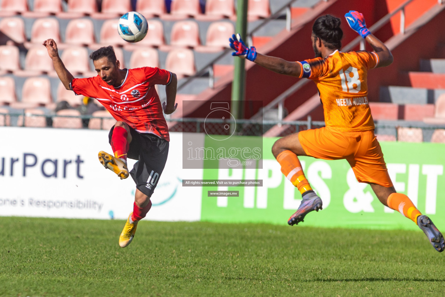 Biss Buru Sports vs JJ Sports Club  in 2nd Division 2022 on 14th July 2022, held in National Football Stadium, Male', Maldives Photos: Hassan Simah / Images.mv