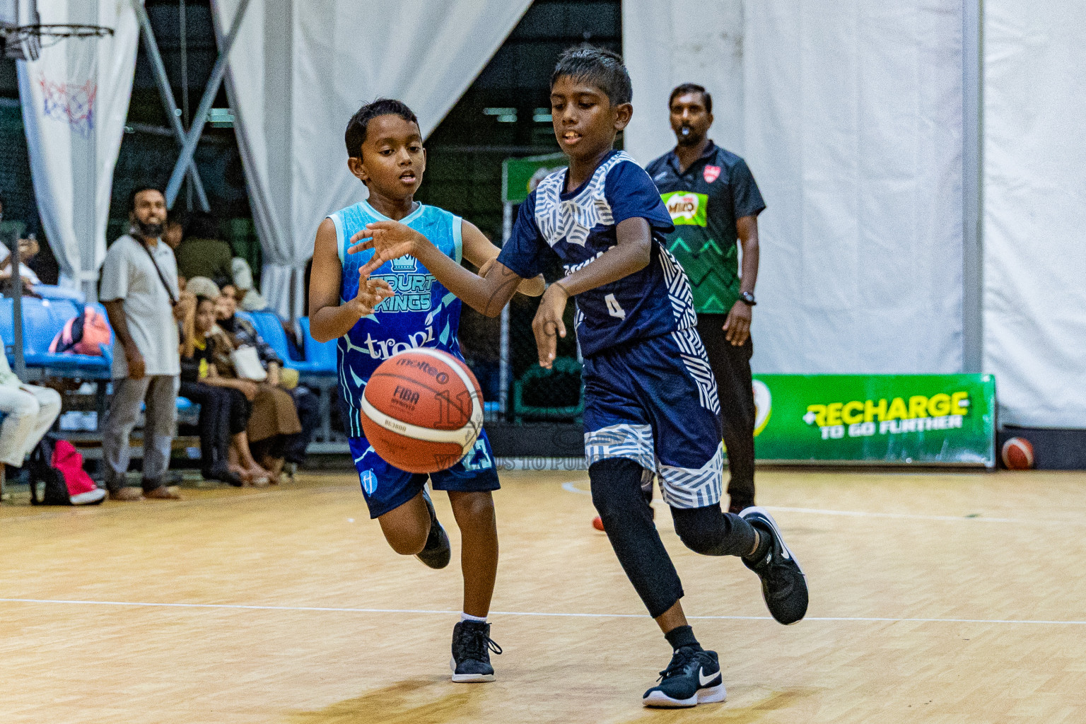 Day 3 of Milo 5 x 5 Junior Challenge 2025 - Basketball tournament held in Basketball Training Center, Male', Maldives on Saturday, 11th October 2025. Photos by: Nausham Waheed, Areef Adam / Images.mv