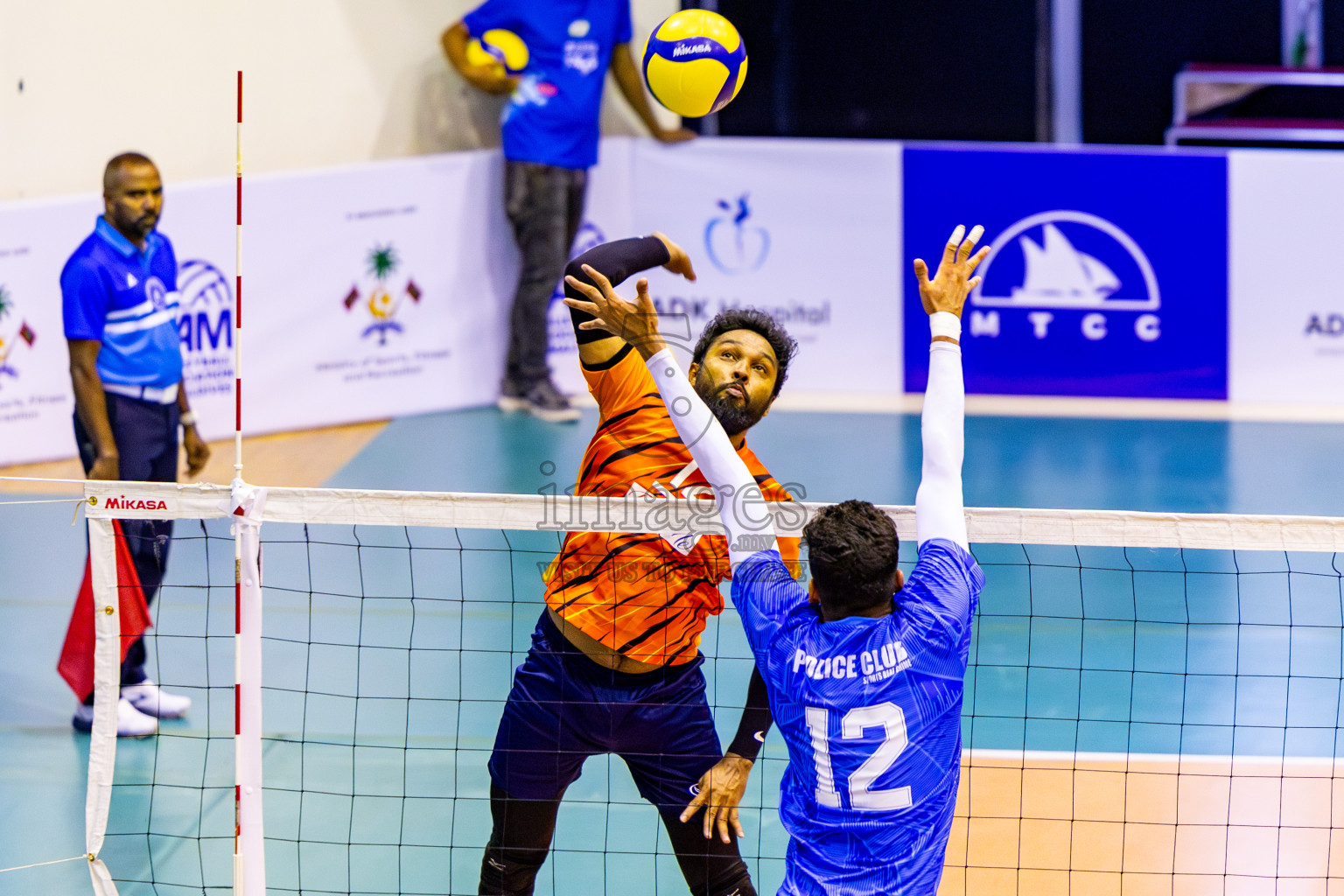 Sports Club City vs Police Club in Day 3 of MILO VAM Cup 2024 Men's Division was held in Social Center Indoor Hall on Wednesday, 30th October 2024. Photos: Nausham Waheed / images.mv