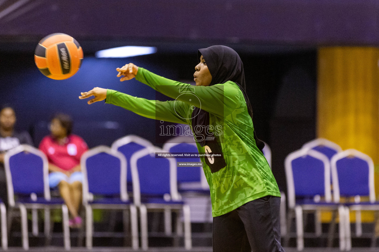 Day6 of 24th Interschool Netball Tournament 2023 was held in Social Center, Male', Maldives on 1st November 2023. Photos: Nausham Waheed / images.mv