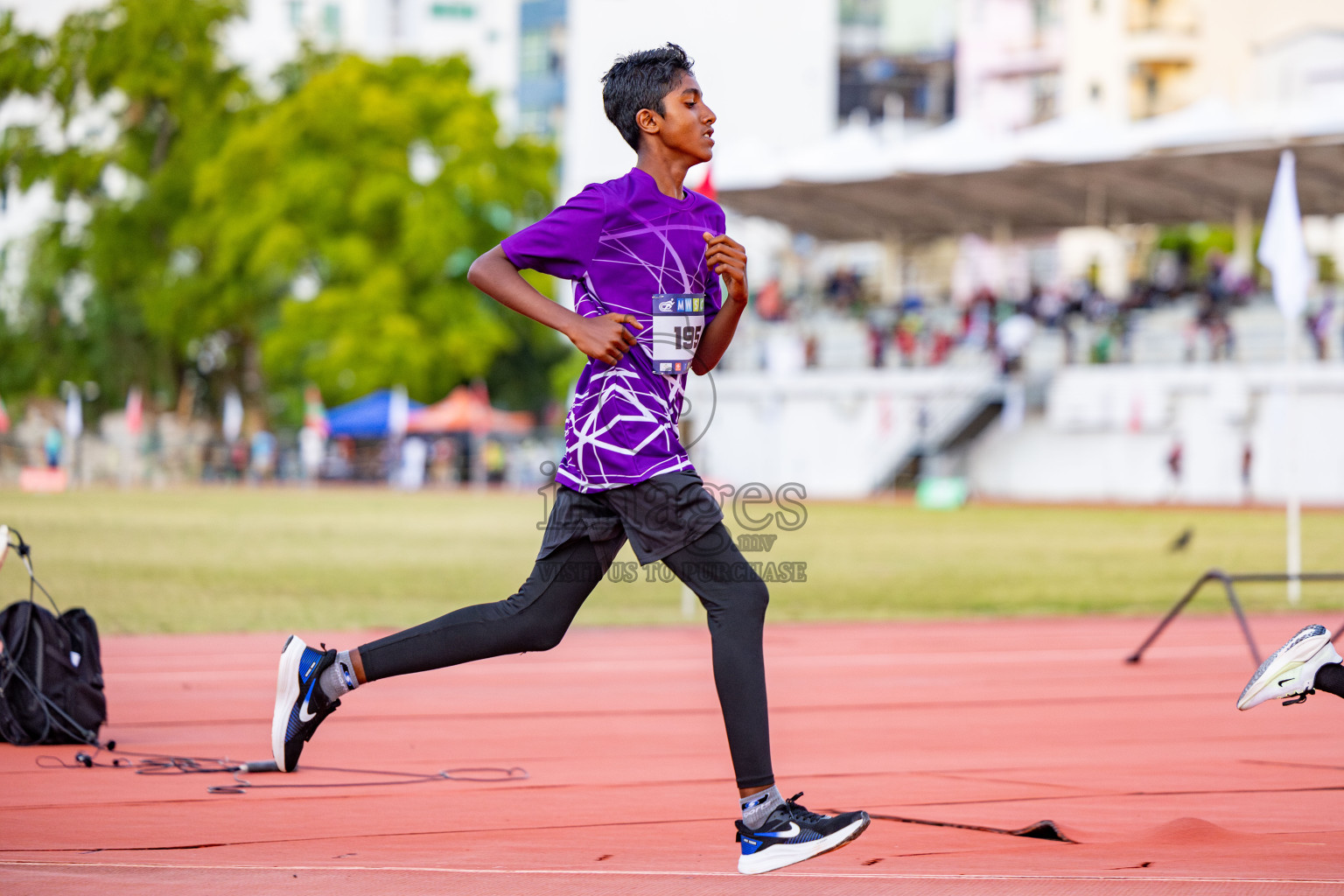 Day 1 of MWSC Interschool Athletics Championships 2024 held in Hulhumale Running Track, Hulhumale, Maldives on Saturday, 9th November 2024. 
Photos by: Hassan Simah / Images.mv