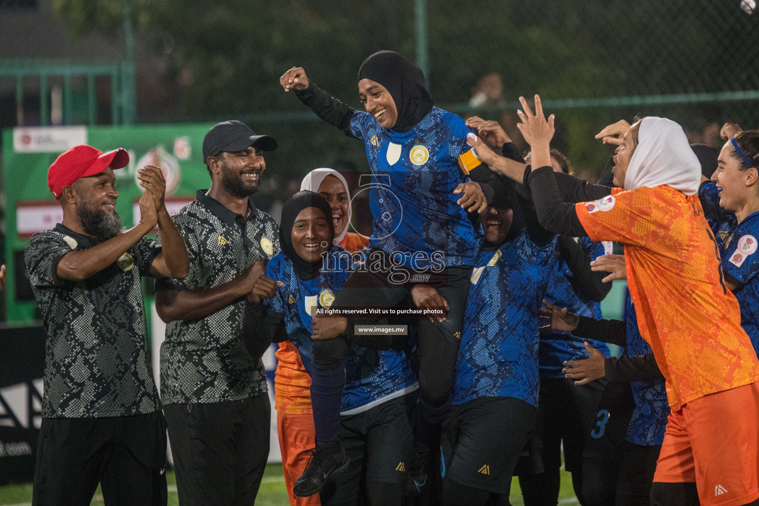 Ports Limited vs WAMCO - in the Finals 18/30 Women's Futsal Fiesta 2021 held in Hulhumale, Maldives on 18 December 2021. Photos by Nausham Waheed & Shuu Abdul Sattar