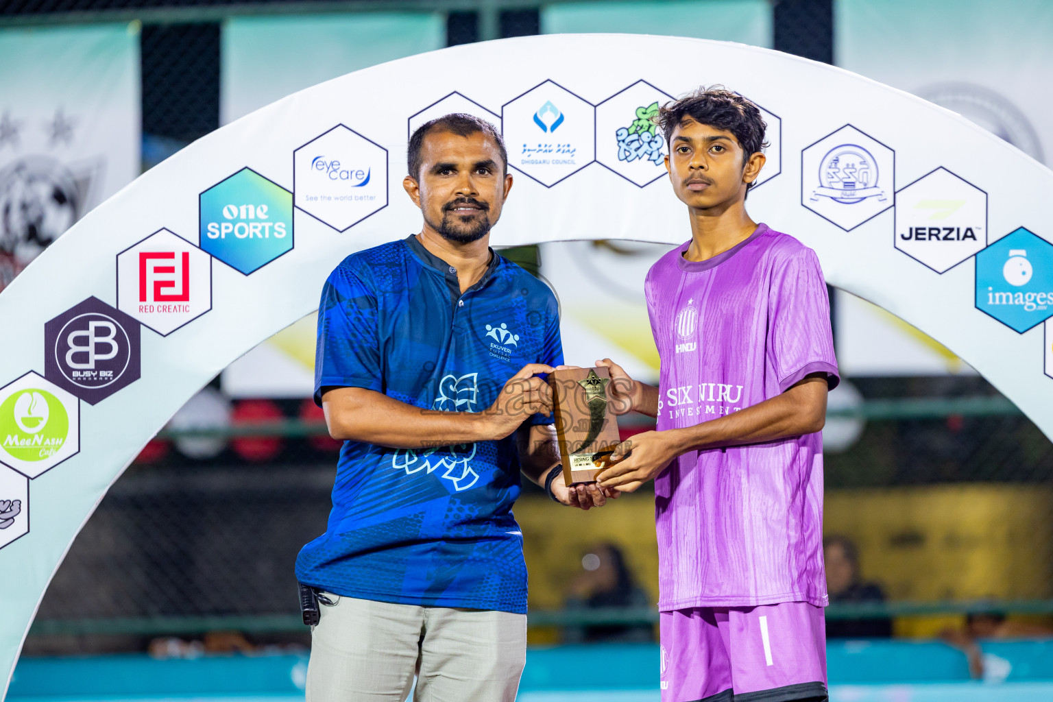 Ifhaams vs Dee Cee Jay SC in Final of Laamehi Dhiggaru Ekuveri Futsal Challenge 2025 was held on Tuesday, 29th July 2025, at Dhiggaru Futsal Ground, Dhiggaru, Maldives Photos: Nausham Waheed  / images.mv