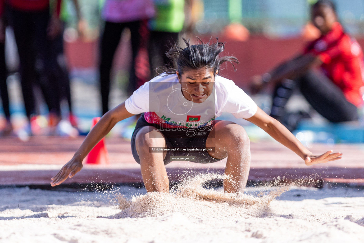 Day 2 of National Athletics Championship 2023 was held in Ekuveni Track at Male', Maldives on Saturday, 25th November 2023. Photos: Nausham Waheed / images.mv