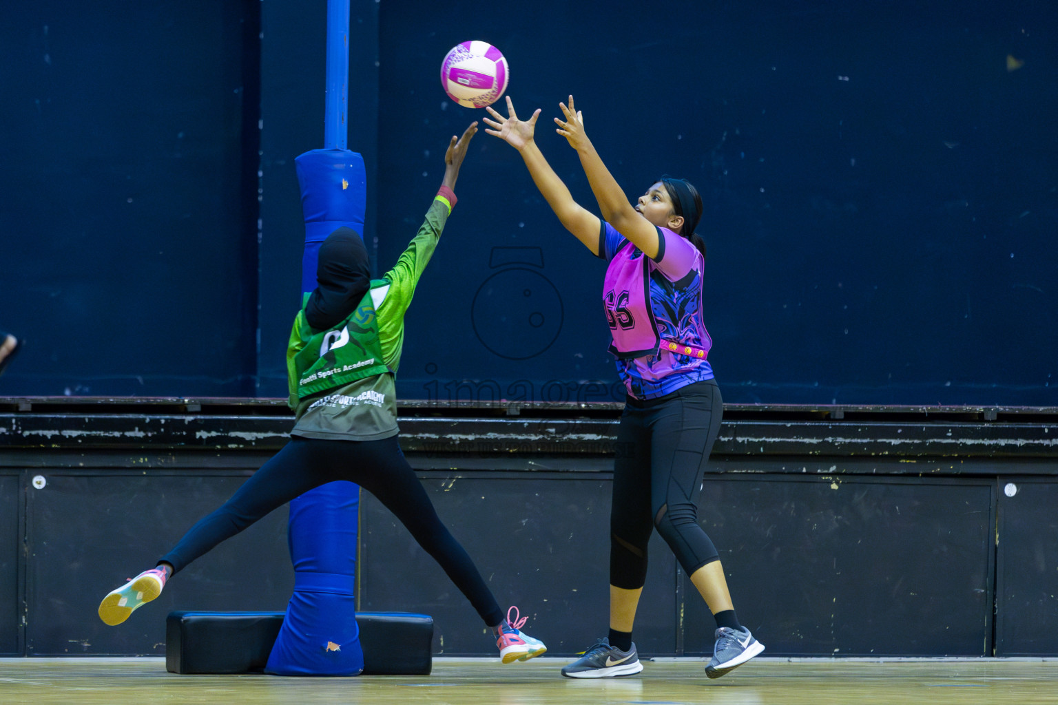 N Sports Academy B vs FIONTI Sports Club in Day 1 of 3rd Junior Championship - Netball association of Maldives, held at Social Center on 19th January 2025 . Photos by Shuu Abdul Sattar