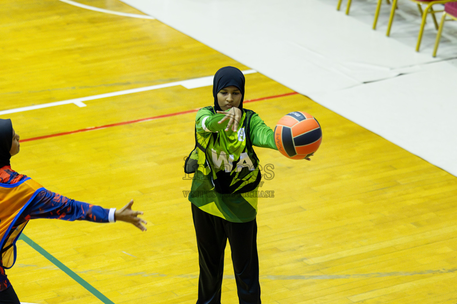 Day 13 of 25th Inter-School Netball Tournament was held in Social Center at Male', Maldives on Saturday, 24th August 2024. Photos: Mohamed Mahfooz Moosa / images.mv