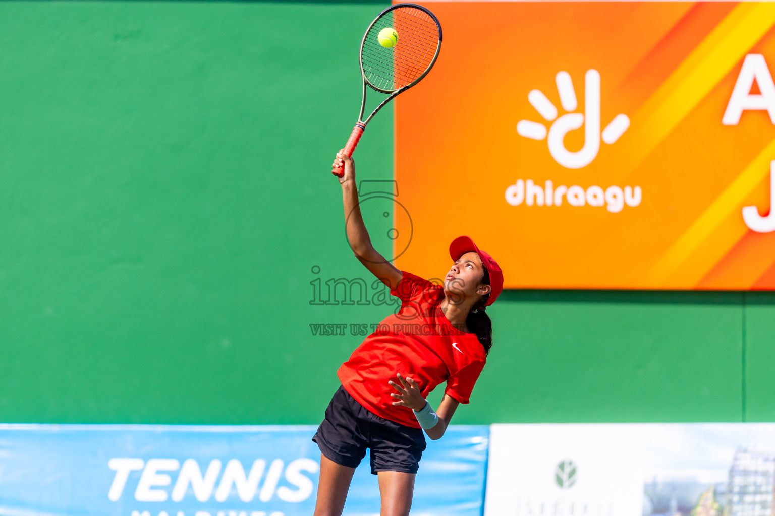 Day 2 of ATF Maldives Junior Open Tennis was held in Male' Tennis Court, Male', Maldives on Tuesday, 10th December 2024. Photos: Nausham Waheed / images.mv