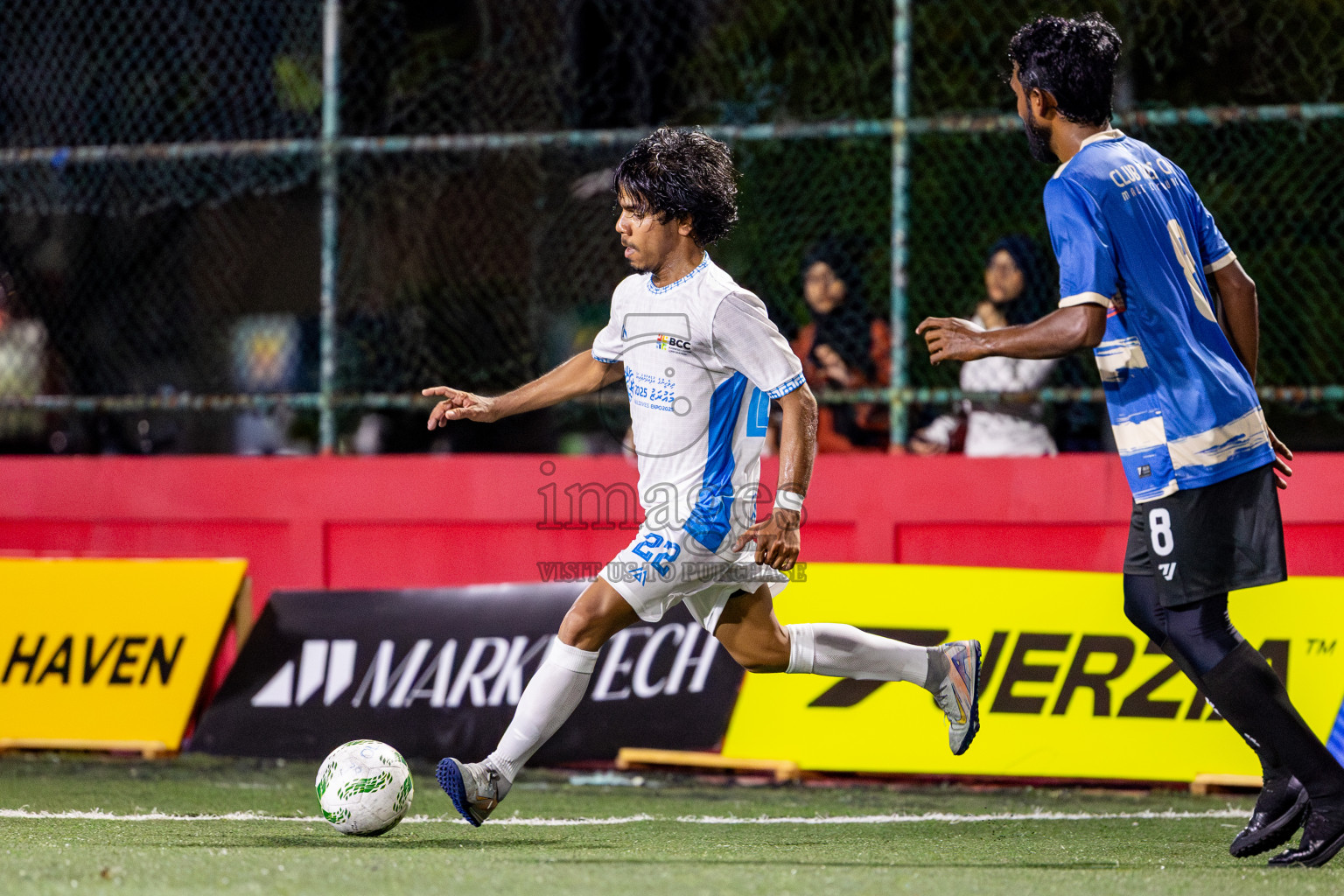 Club Male' City vs BCC in Day 3 of Office League 2025 was held on Friday, 18th April 2025 in Hulhumale', Maldives. Photos: Nausham Waheed / images.mv