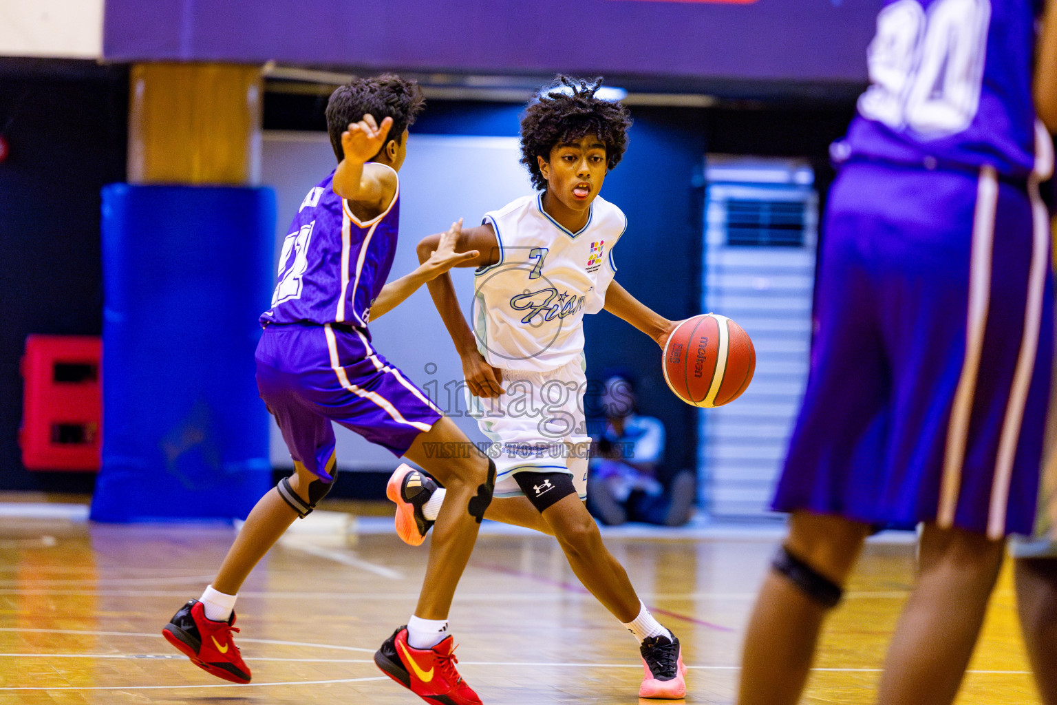 Ghiyasuddin International School vs Finland International School in day 28 of Junior Basketball Championship 2024 was held in Social Center, Male', Maldives on Thursday, 12th December 2024. Photos: Nausham Waheed / images.mv