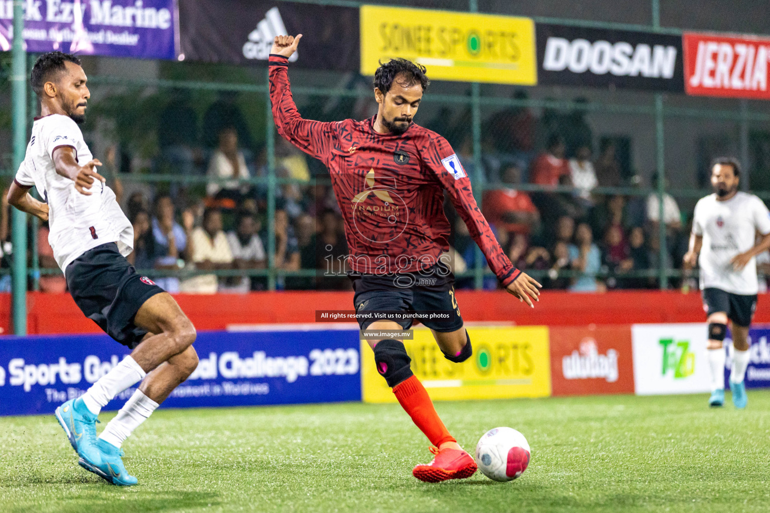 HA. Kelaa vs HA. Thuraakunu in Day 6 of Golden Futsal Challenge 2023 on 10 February 2023 in Hulhumale, Male, Maldives