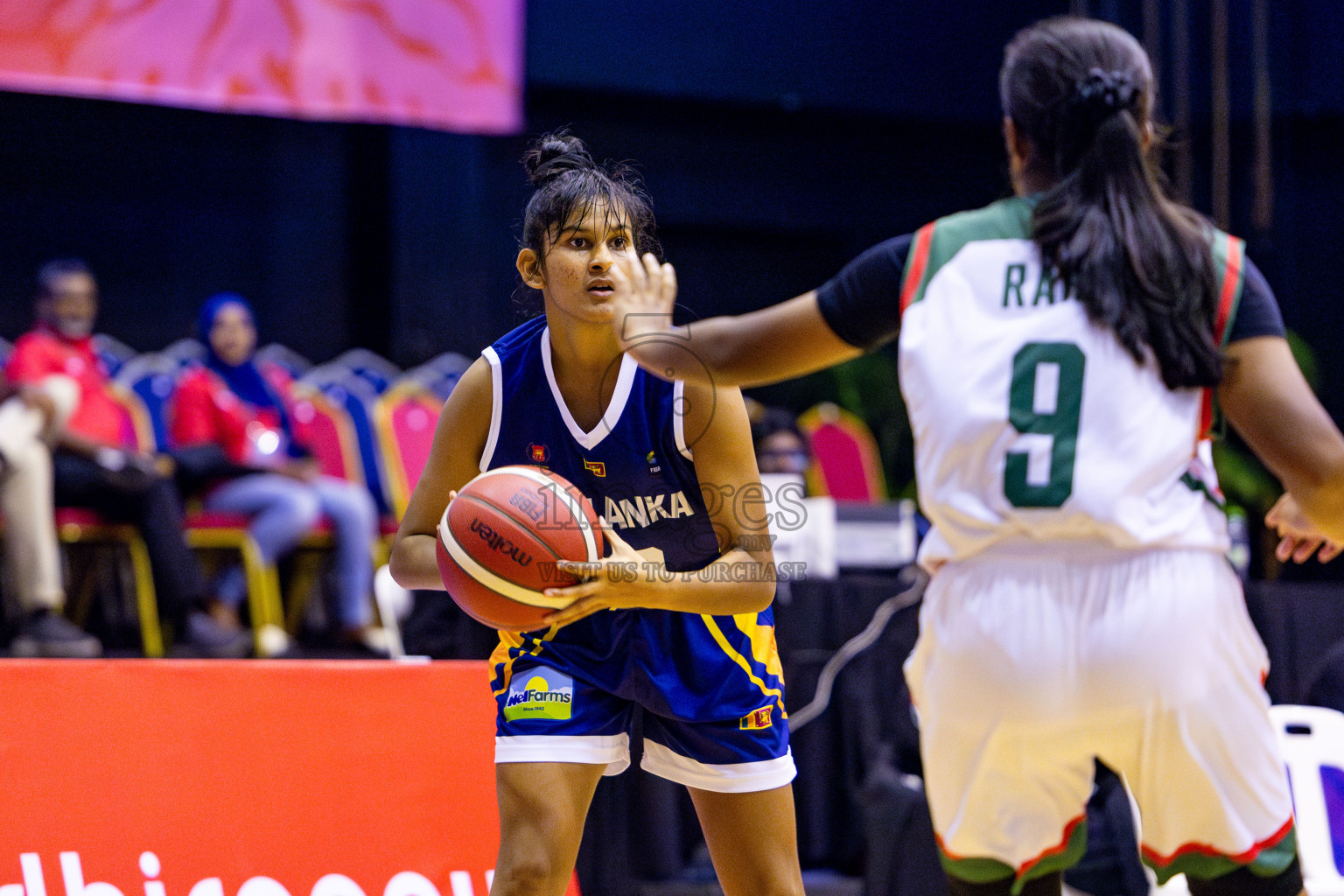 Sri Lanka vs India in Day 3 of Under 16 Woman's Asian Cup SABA Qualifiers 2025 was held in Social Center, Male', Maldives on Saturday, 14th June 2025. Photos: Nausham Waheed / images.mv