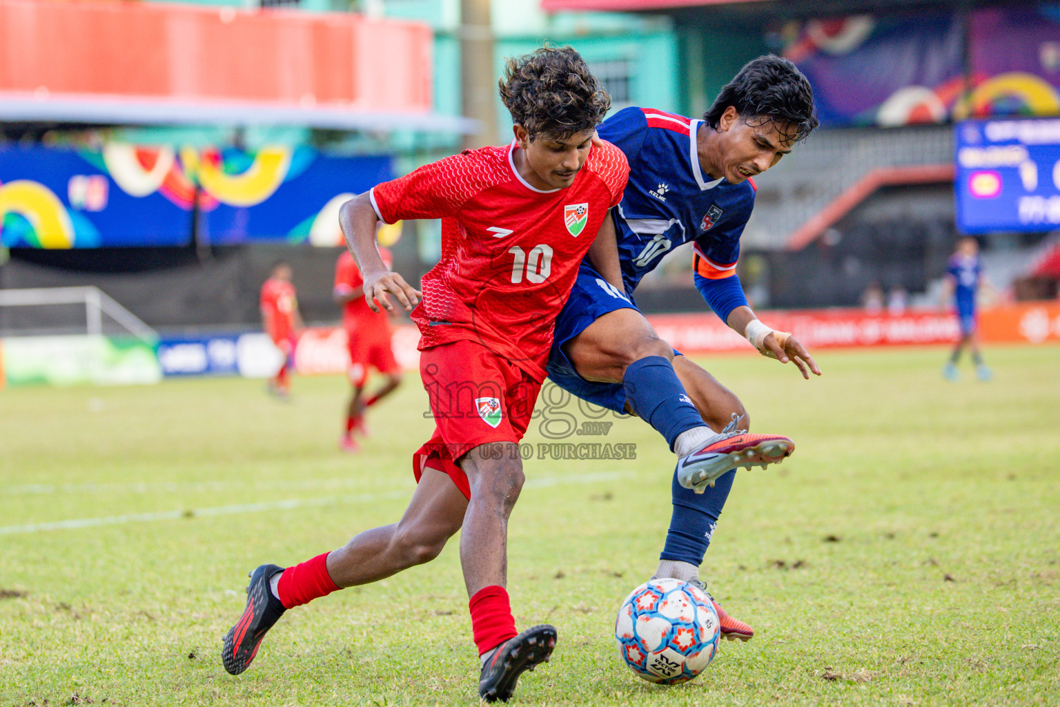 Maldives vs Nepal in Day 5 of SAFF U20 Championship 2026 was held in National Football Stadium, Male' Maldives on Friday , 27th March 2026. Photos: Ismail Thoriq, Mohamed Mahfooz Moosa / images.mv