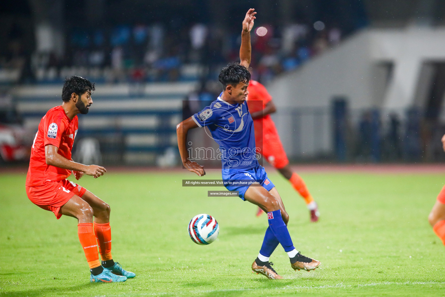 Nepal vs India in SAFF Championship 2023 held in Sree Kanteerava Stadium, Bengaluru, India, on Saturday, 24th June 2023. Photos: Hassan Simah / images.mv