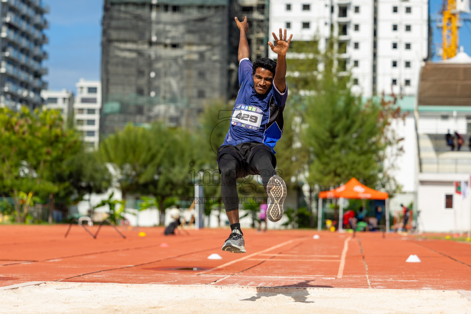 Day 2 of MWSC Interschool Athletics Championships 2024 held in Hulhumale Running Track, Hulhumale, Maldives on Sunday, 10th November 2024. 
Photos by:  Hassan Simah / Images.mv