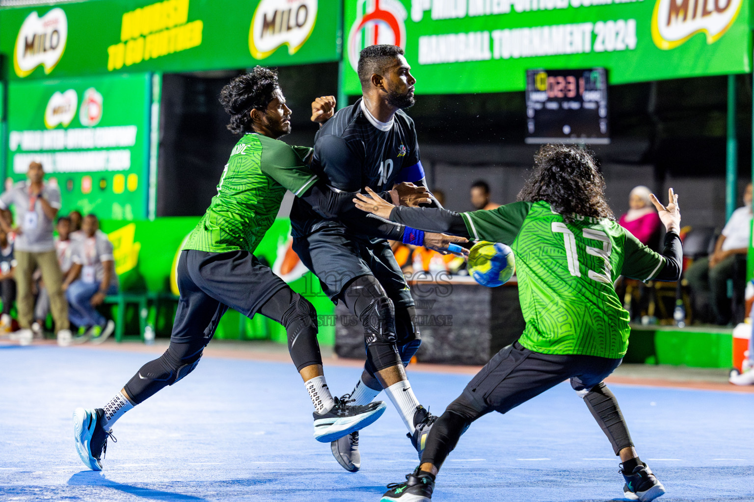 2nd Division Final of 8th Inter-Office/Company Handball Tournament 2024, held in Handball ground, Male', Maldives on Tuesday, 17th September 2024 Photos: Nausham Waheed/ Images.mv