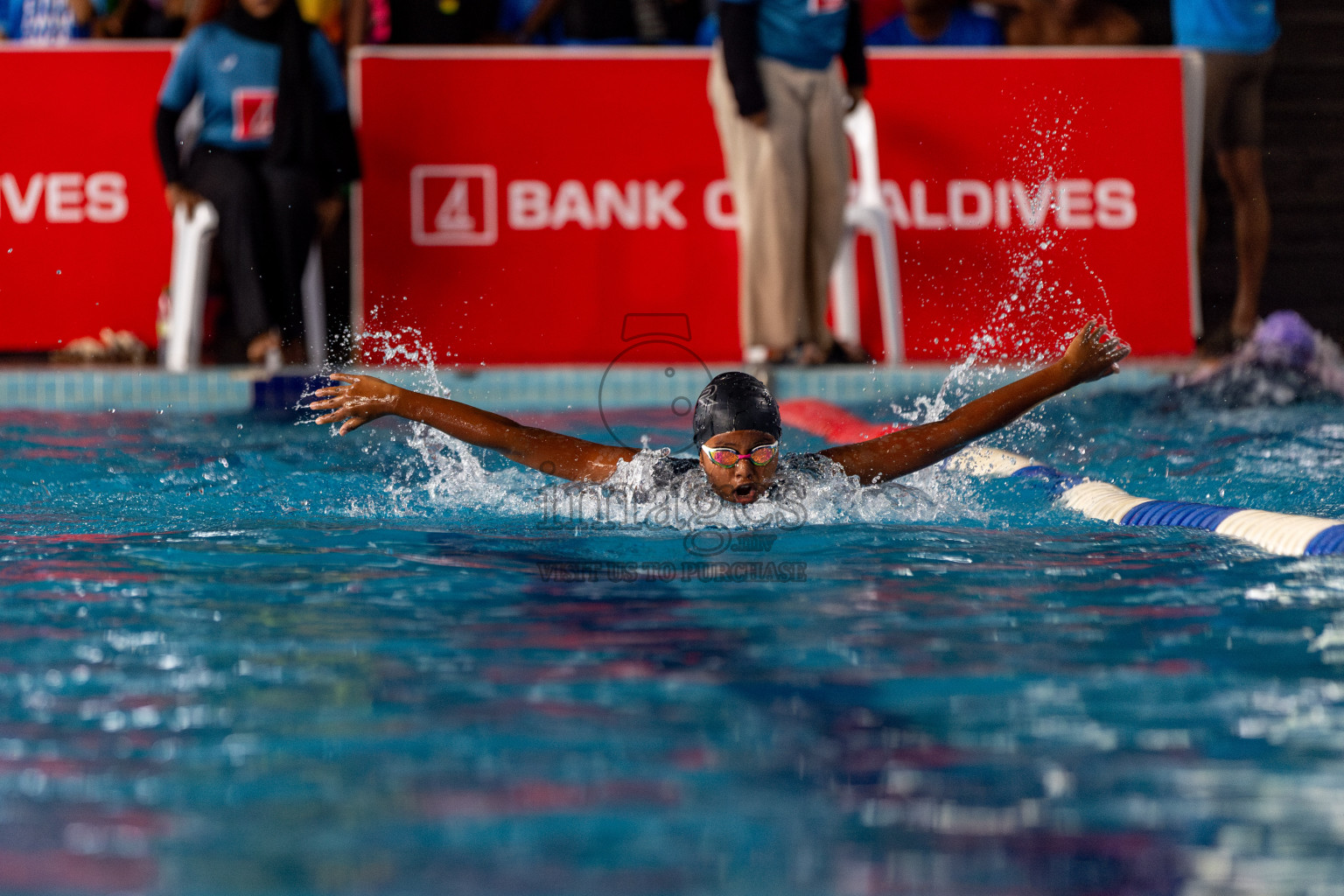 Day 3 of National Swimming Competition 2024 held in Hulhumale', Maldives on Sunday, 15th December 2024. 
Photos: Hassan Simah / images.mv