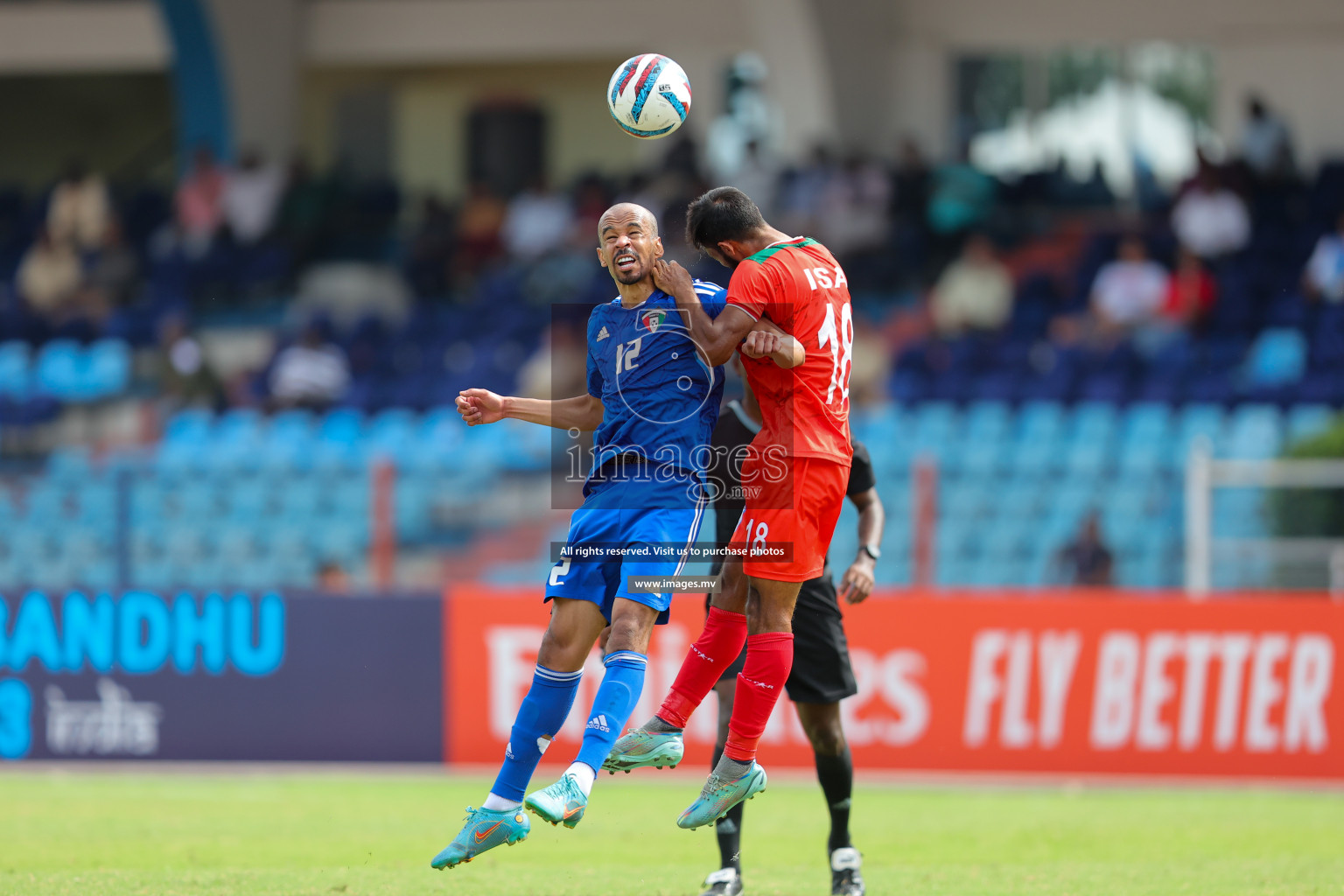 Kuwait vs Bangladesh in the Semi-final of SAFF Championship 2023 held in Sree Kanteerava Stadium, Bengaluru, India, on Saturday, 1st July 2023. Photos: Nausham Waheed, Hassan Simah / images.mv