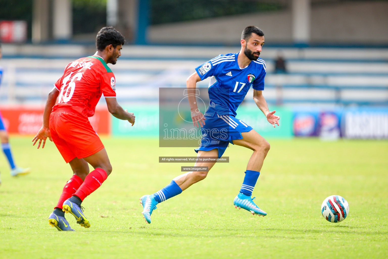 Kuwait vs Bangladesh in the Semi-final of SAFF Championship 2023 held in Sree Kanteerava Stadium, Bengaluru, India, on Saturday, 1st July 2023. Photos: Nausham Waheed, Hassan Simah / images.mv