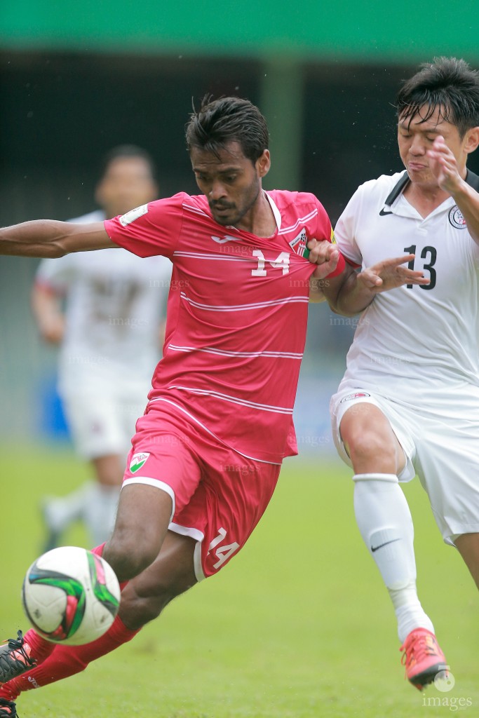 Maldives National Team lost to Hong Kong during the World Cup 2018 Qualification matches,  Thursday, November. 12, 2015.  (Images.mv Photo/ Hussain Sinan).
