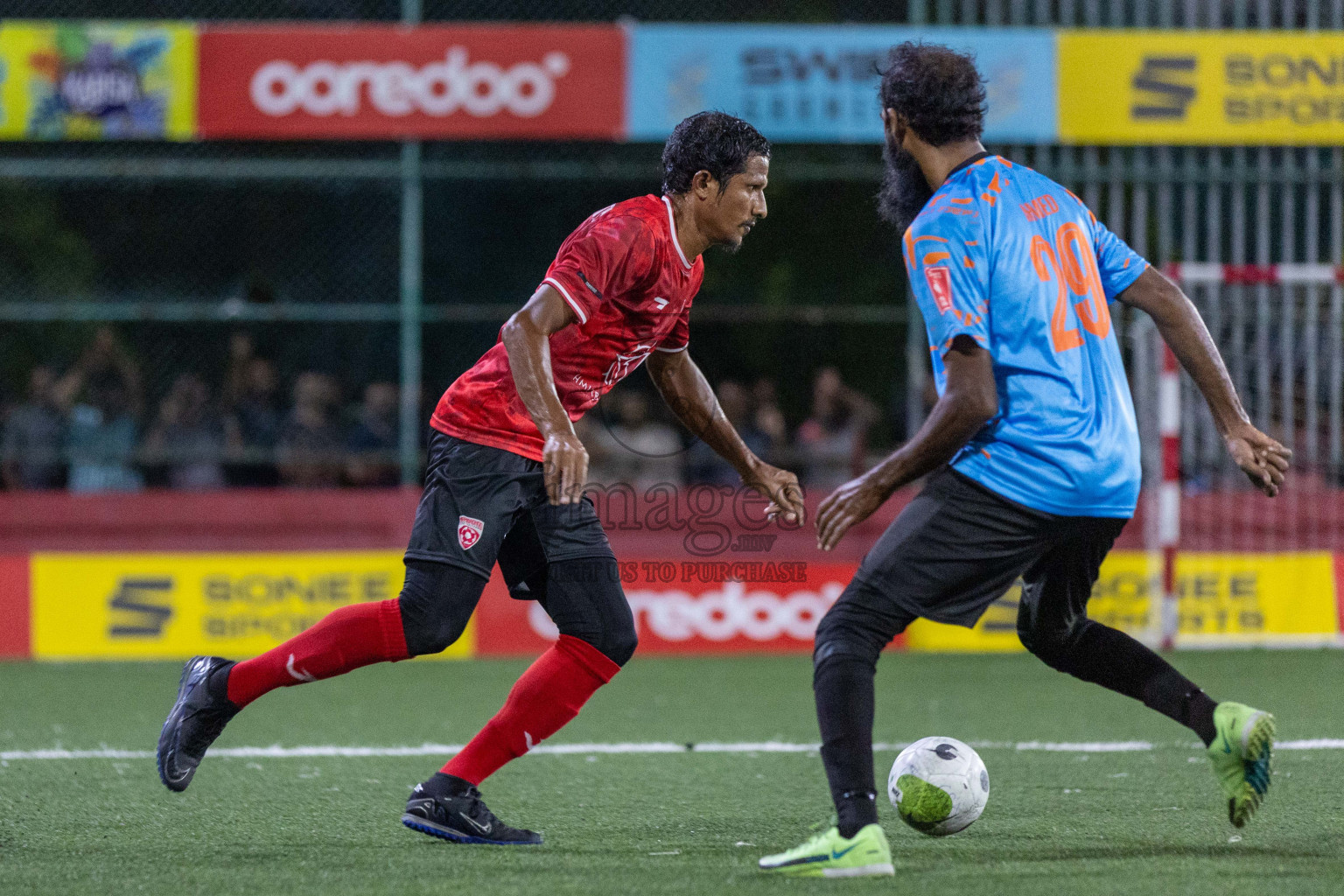 ADh Mahibadhoo vs ADh Hangnaameedhoo in Day 7 of Golden Futsal Challenge 2024 was held on Saturday, 20th January 2024, in Hulhumale', Maldives Photos: Nausham Waheed / images.mv