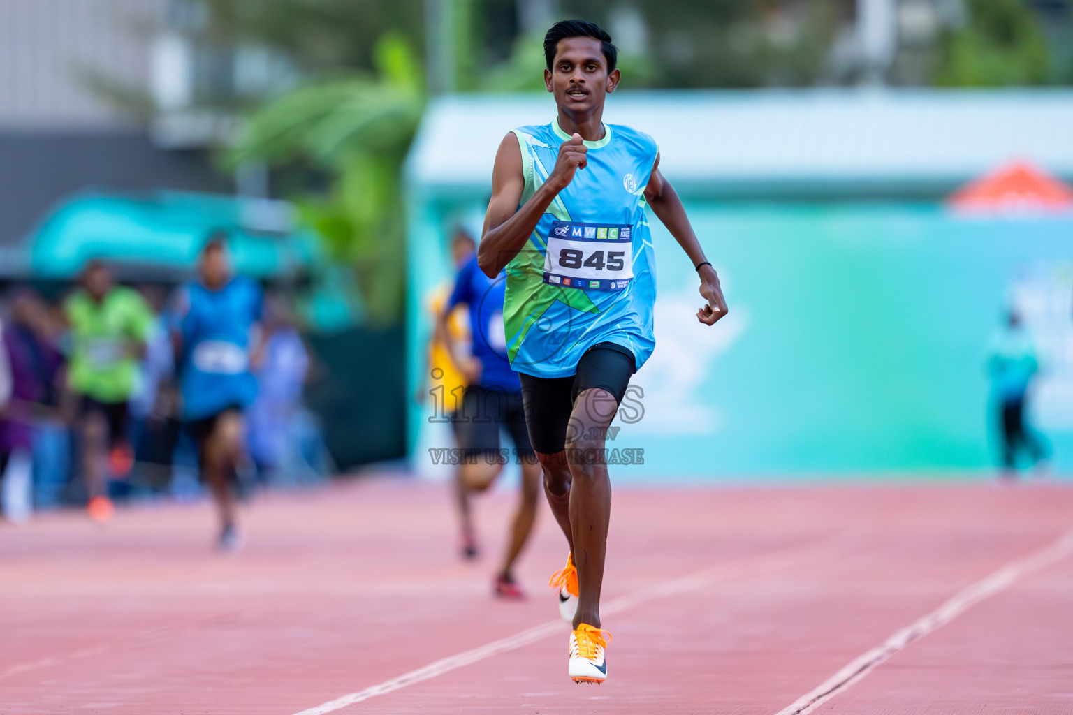 Day 2 of MWSC Interschool Athletics Championships 2024 held in Hulhumale Running Track, Hulhumale, Maldives on Sunday, 10th November 2024. Photos by: Ismail Thoriq / Images.mv