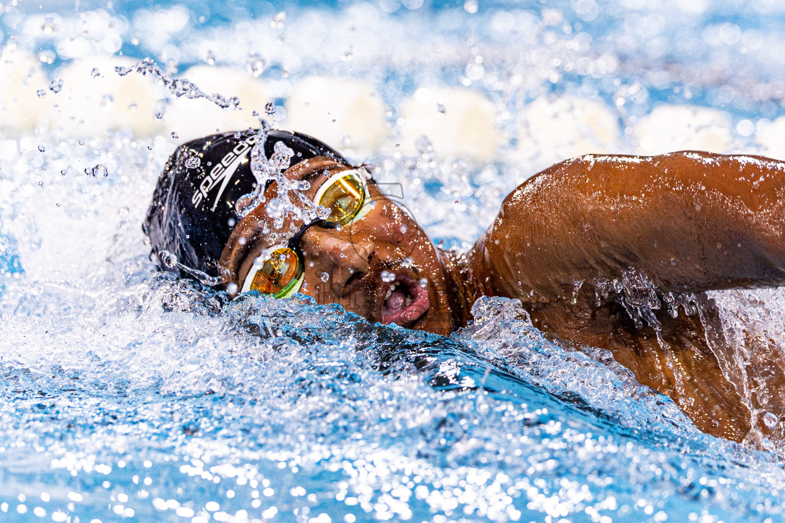 Day 4 of 1st National Short Course Swimming Competition held in Hulhumale', Maldives on Tuesday, 17th June 2025. Photos: Nausham Waheed / images.mv