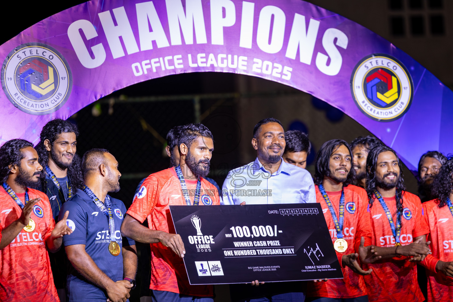 Police Club vs STELCO RC in the Final of Office League 2025 was held on Friday, 9th May 2025 in Hulhumale', Maldives. Photos: Ismail Thoriq / images.mv