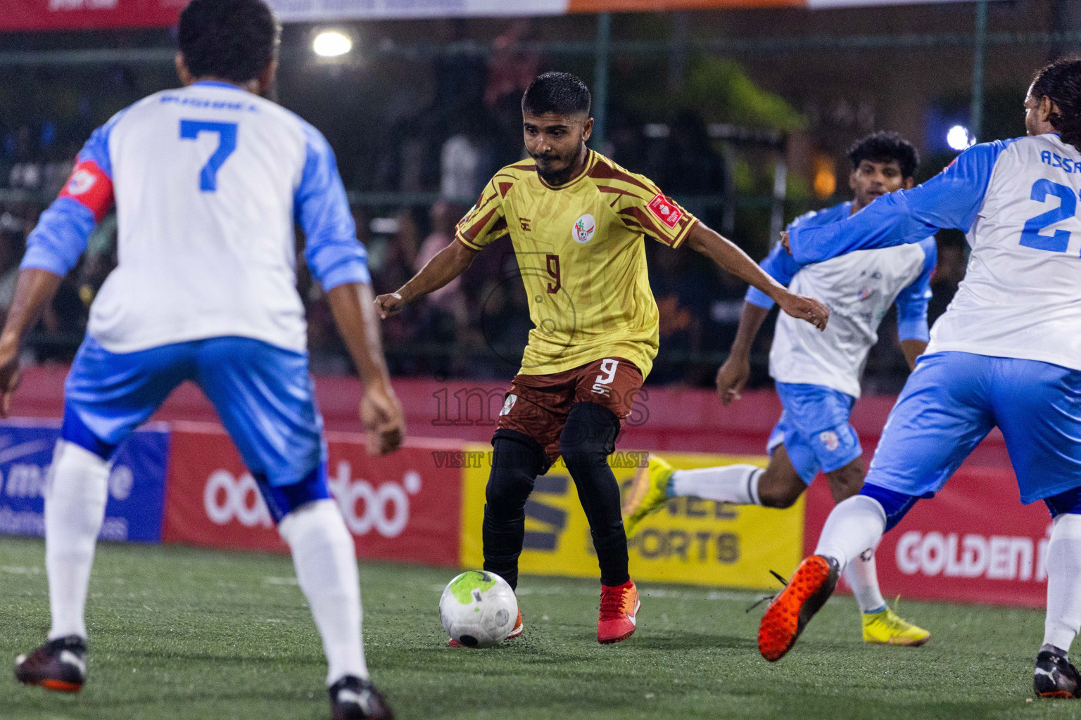 N Kendhikulhudhoo vs N Holhudhoo in Day 18 of Golden Futsal Challenge 2024 was held on Thursday, 1st February 2024, in Hulhumale', Maldives Photos: Nausham Waheed, / images.mv